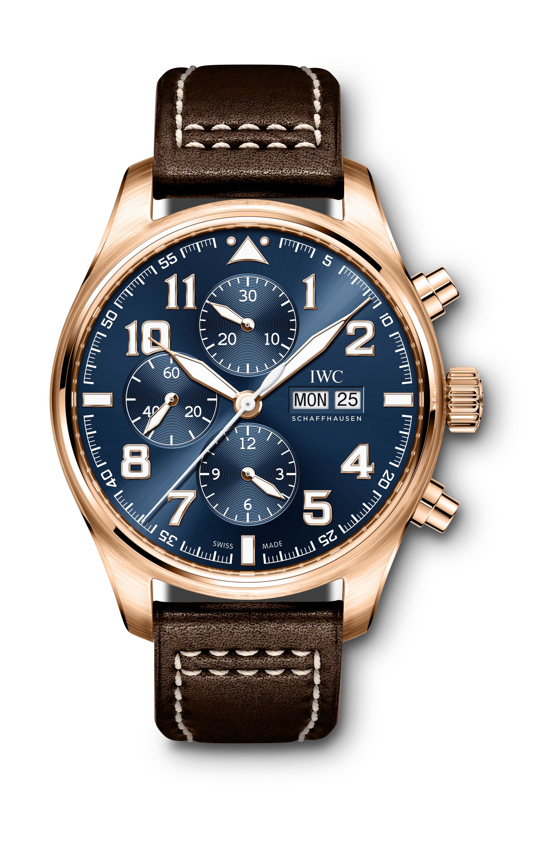 IWC Schaffhausen Pilot’s Watch Chronograph Edition “Le Petit Prince” luxury timepiece - detailed view