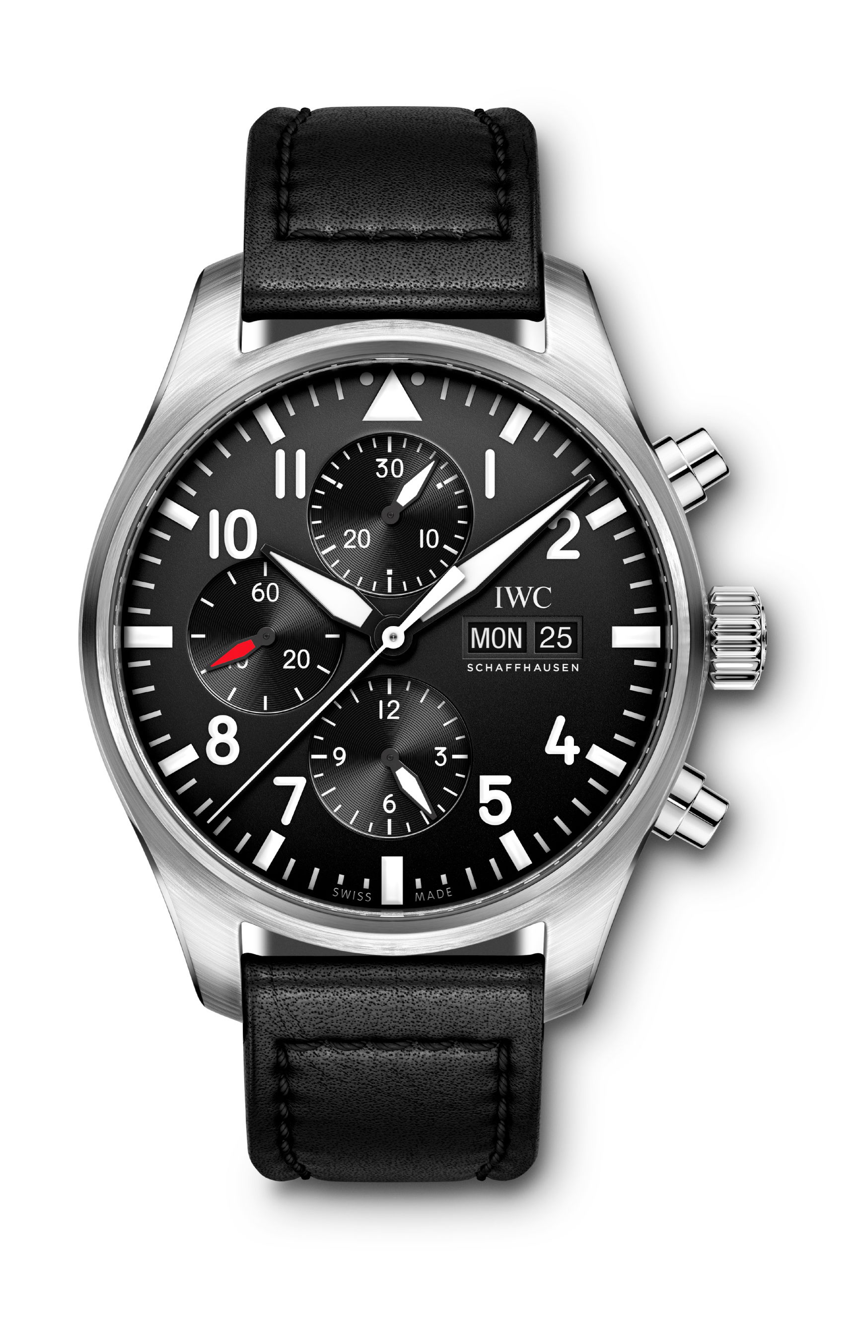 IWC Schaffhausen Pilot’s Watch Chronograph luxury timepiece - detailed view