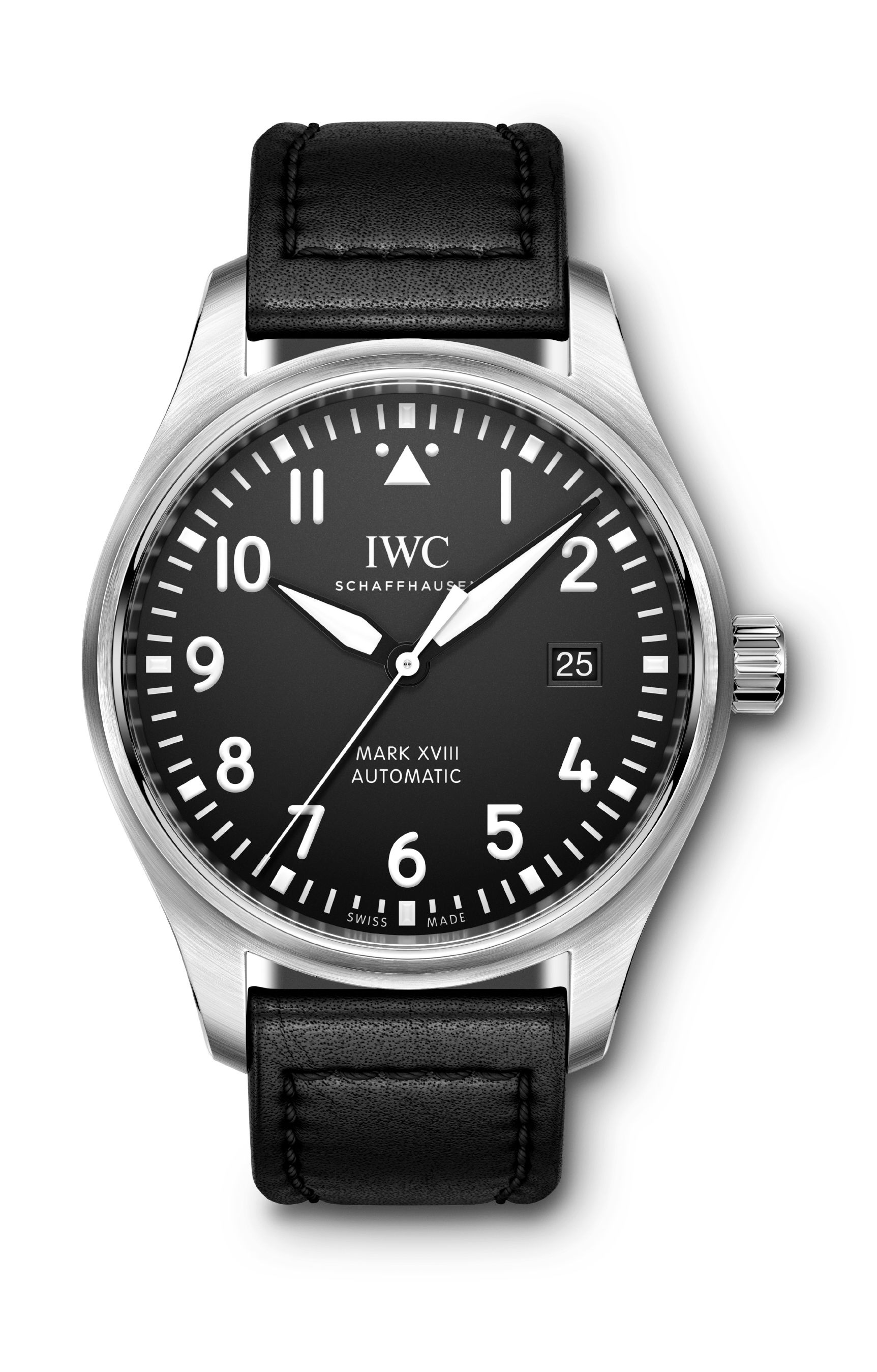 IWC Schaffhausen Pilot’s Watch Mark XVIII luxury timepiece - detailed view