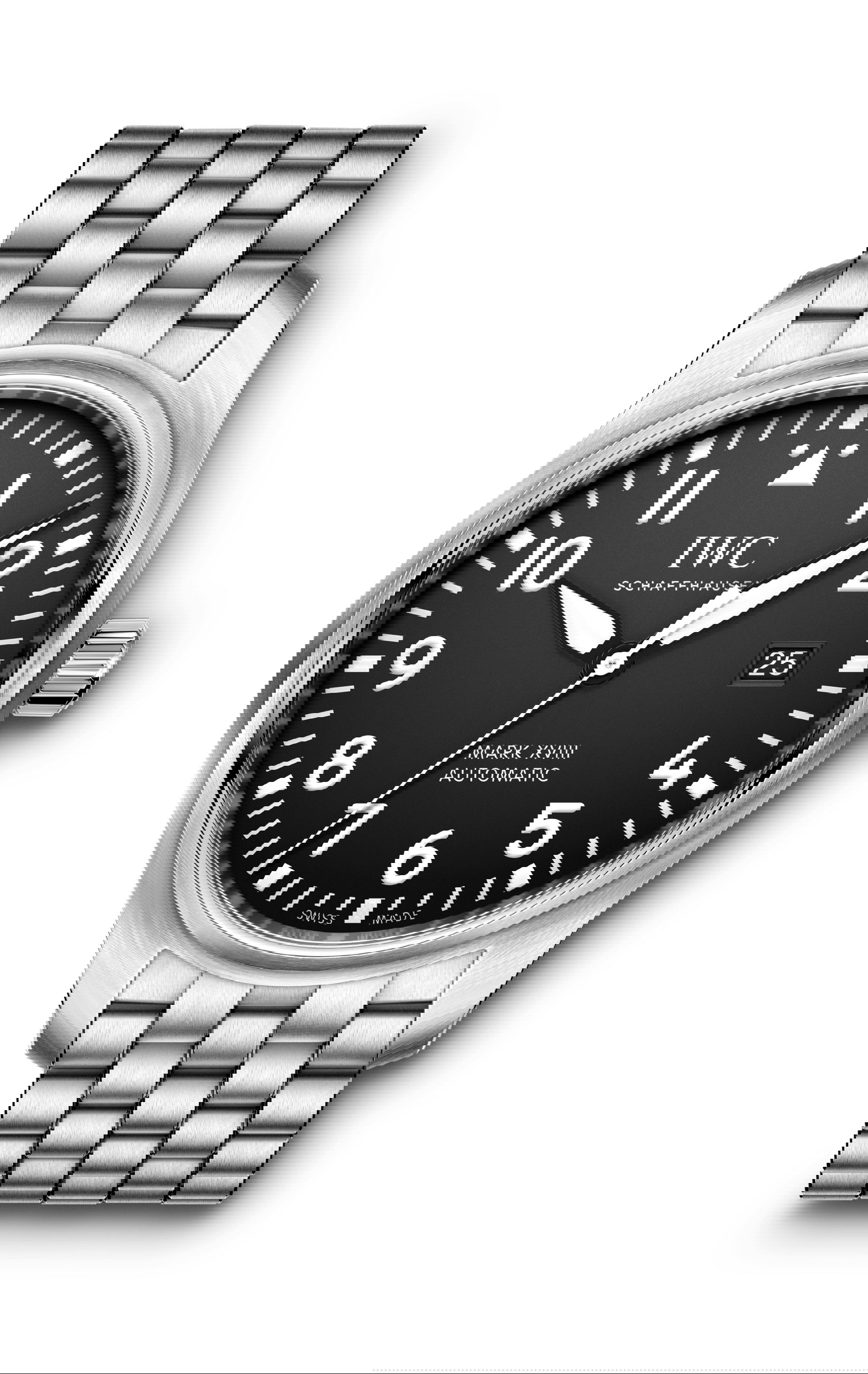 IWC Schaffhausen Pilot’s Watch Mark XVIII luxury timepiece - detailed view