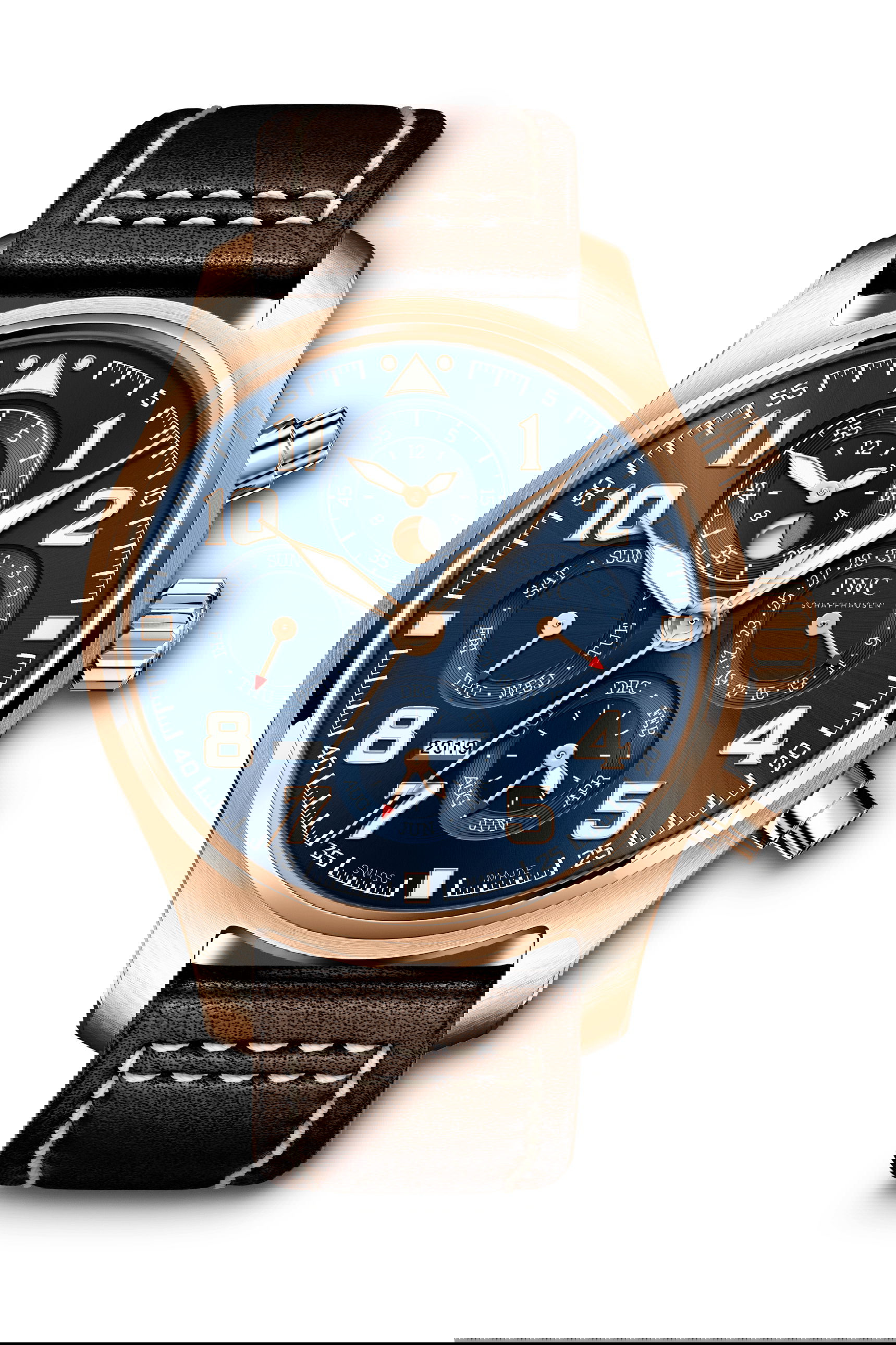 IWC Schaffhausen Pilot’s Watch Perpetual Calendar Chronograph Edition “Le Petit Prince” luxury timepiece - detailed view