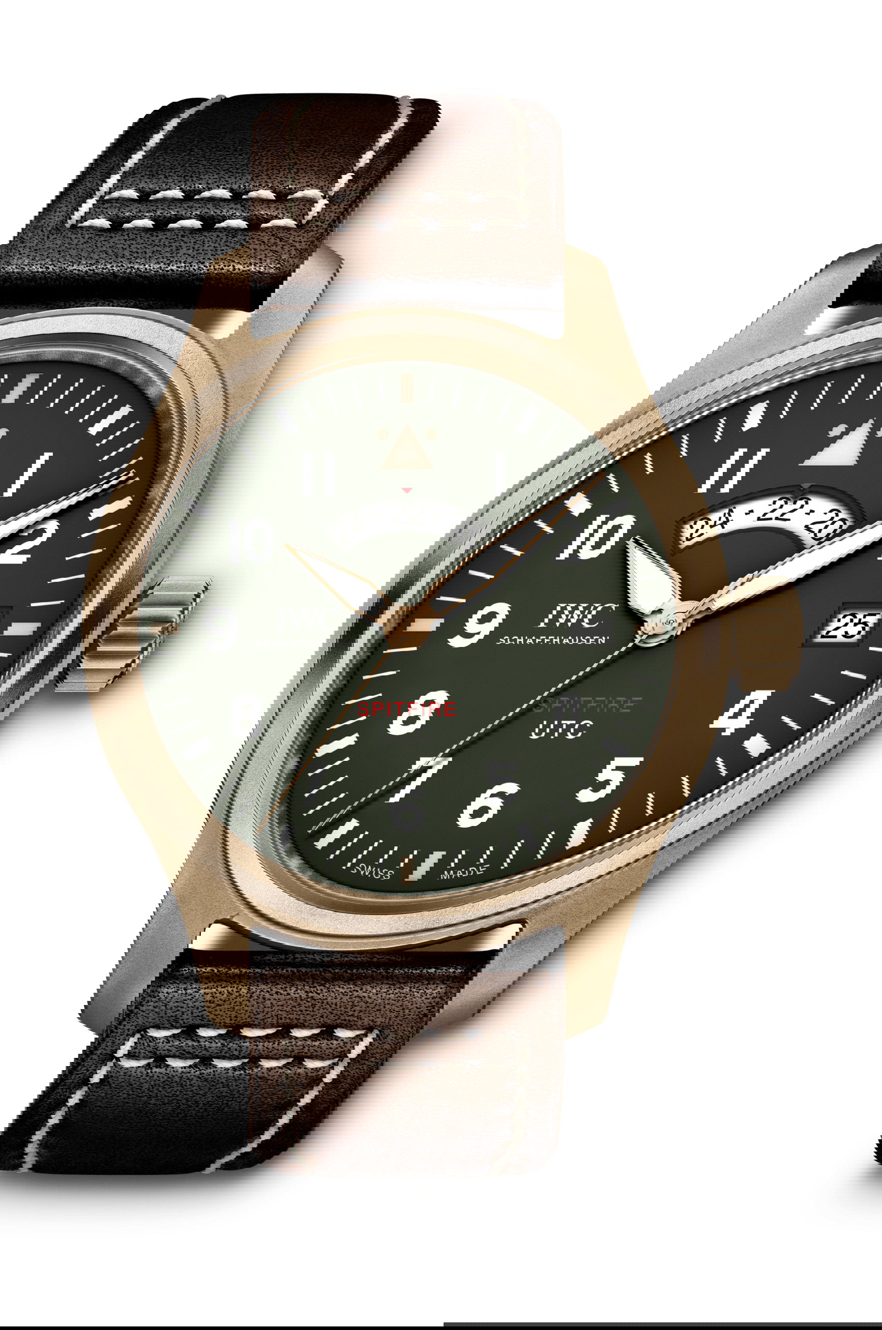 IWC Schaffhausen Pilot’s Watch UTC Spitfire Edition “MJ271” luxury timepiece - detailed view