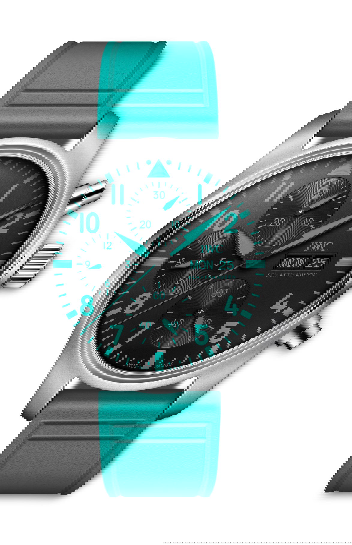 IWC Schaffhausen Pilot’s Watch Chronograph 41 Edition “Mercedes-AMG Petronas Formula One Team” luxury timepiece - detailed view