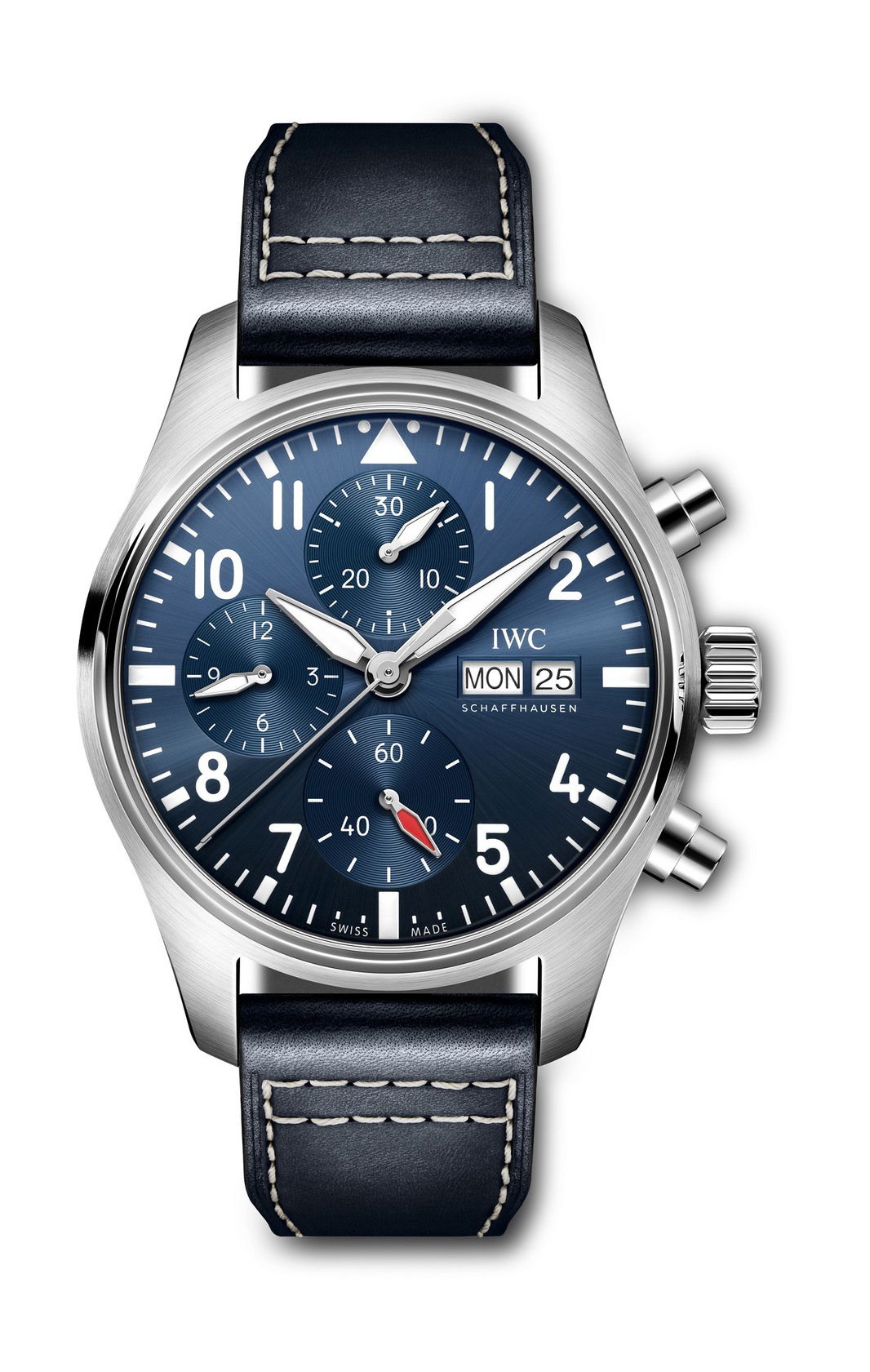 IWC Schaffhausen Pilot’s Watch Chronograph 41 luxury timepiece - detailed view