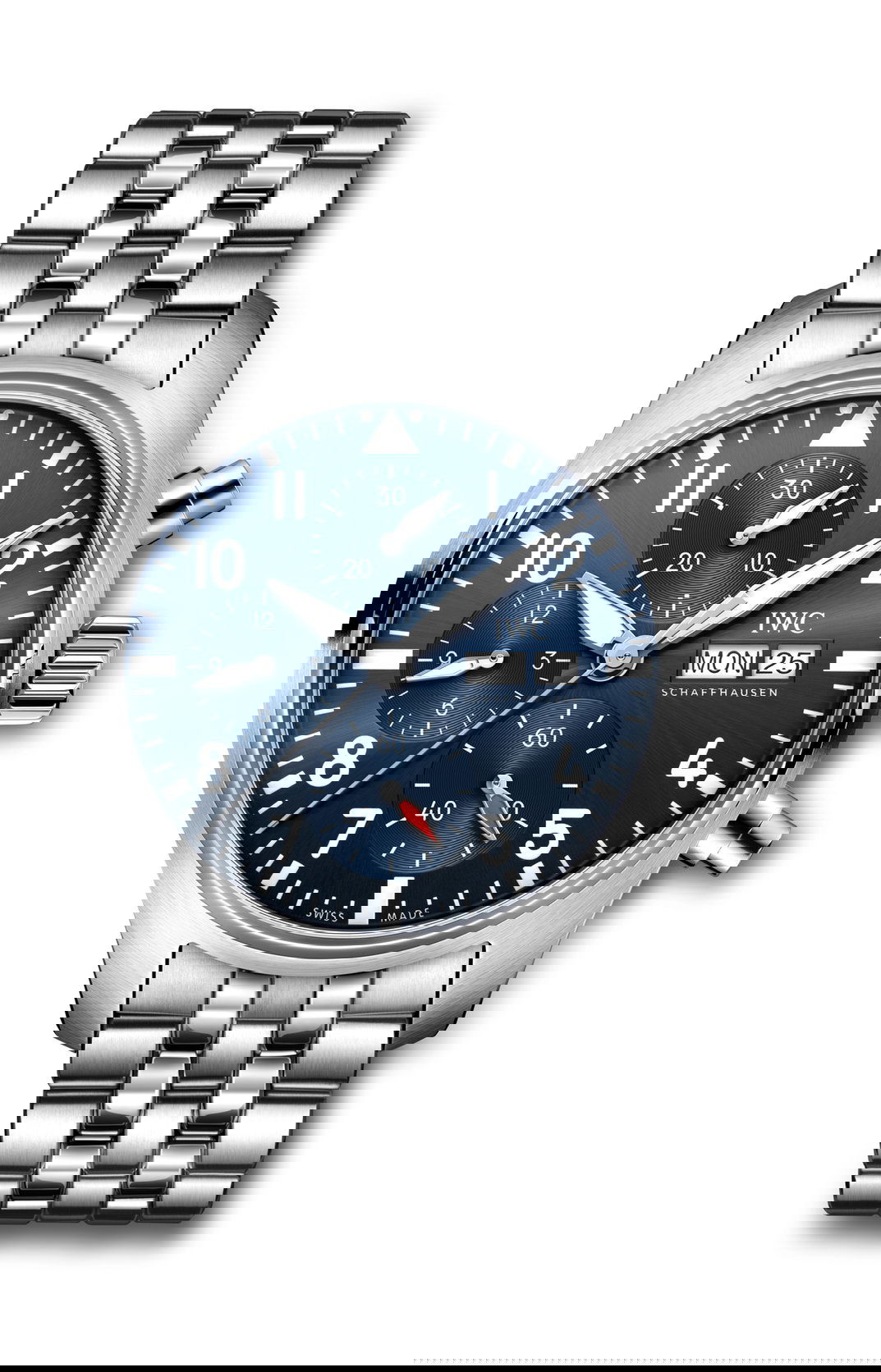 IWC Schaffhausen Pilot’s Watch Chronograph 41 luxury timepiece - detailed view