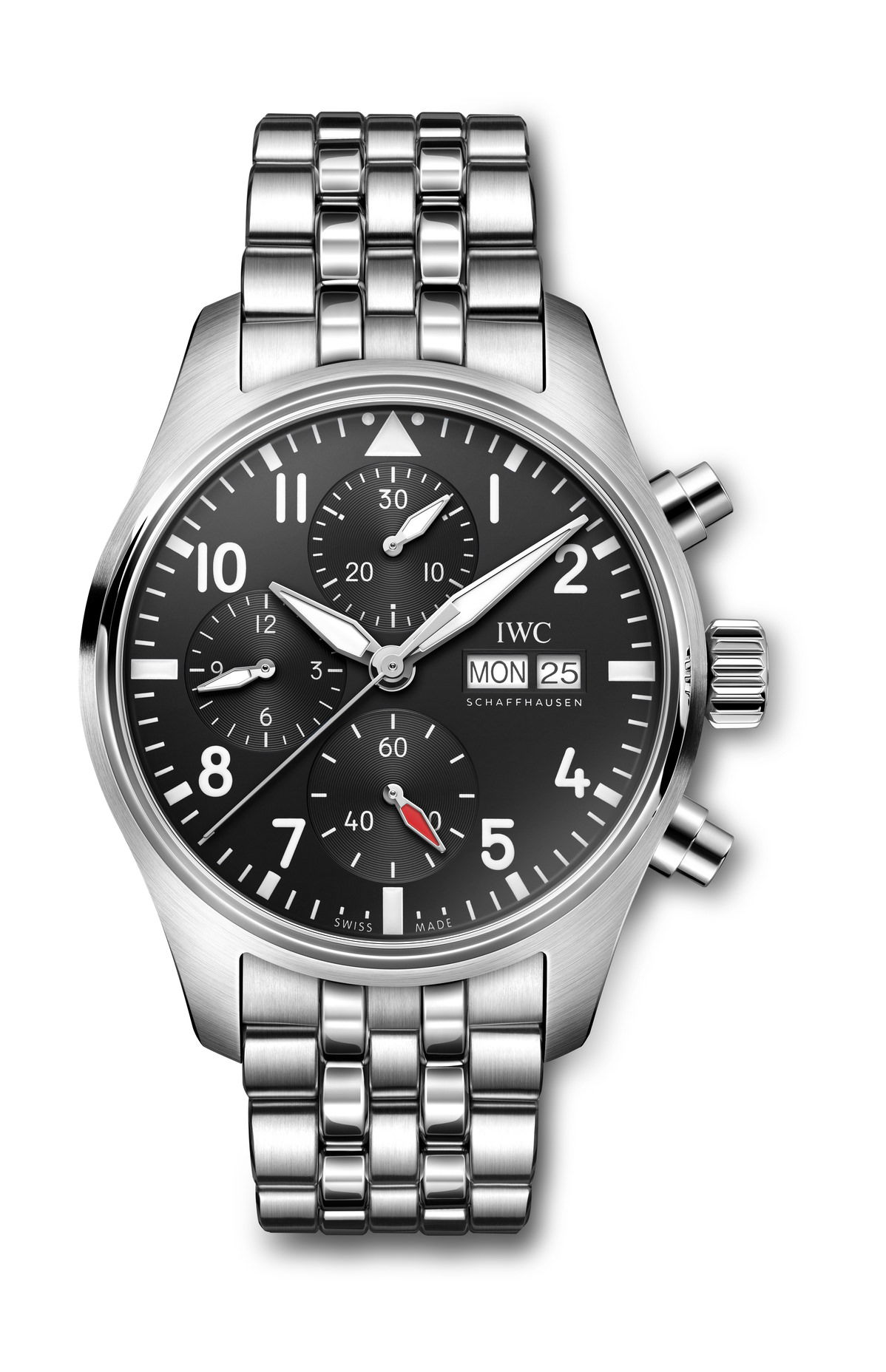 IWC Schaffhausen Pilot’s Watch Chronograph 41 luxury timepiece - detailed view