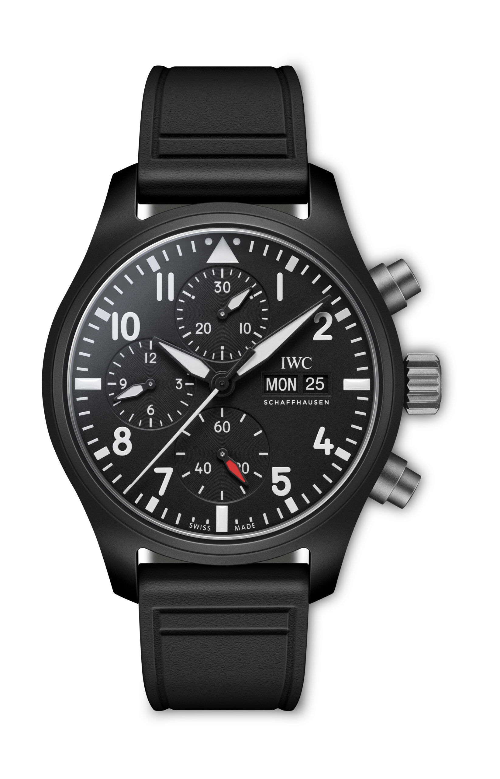 IWC Schaffhausen Pilot’s Watch Chronograph 41 Top Gun luxury timepiece - detailed view