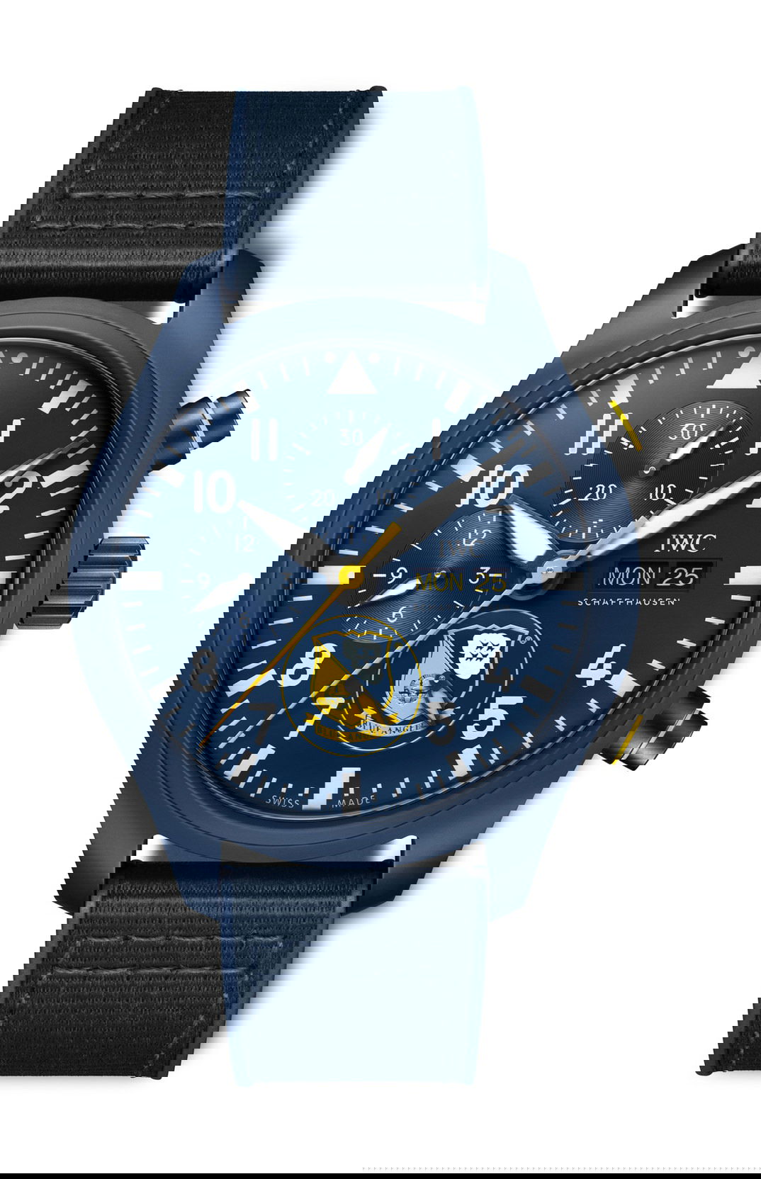 IWC Schaffhausen Pilot’s Watch Chronograph Edition “Blue Angels®” luxury timepiece - detailed view