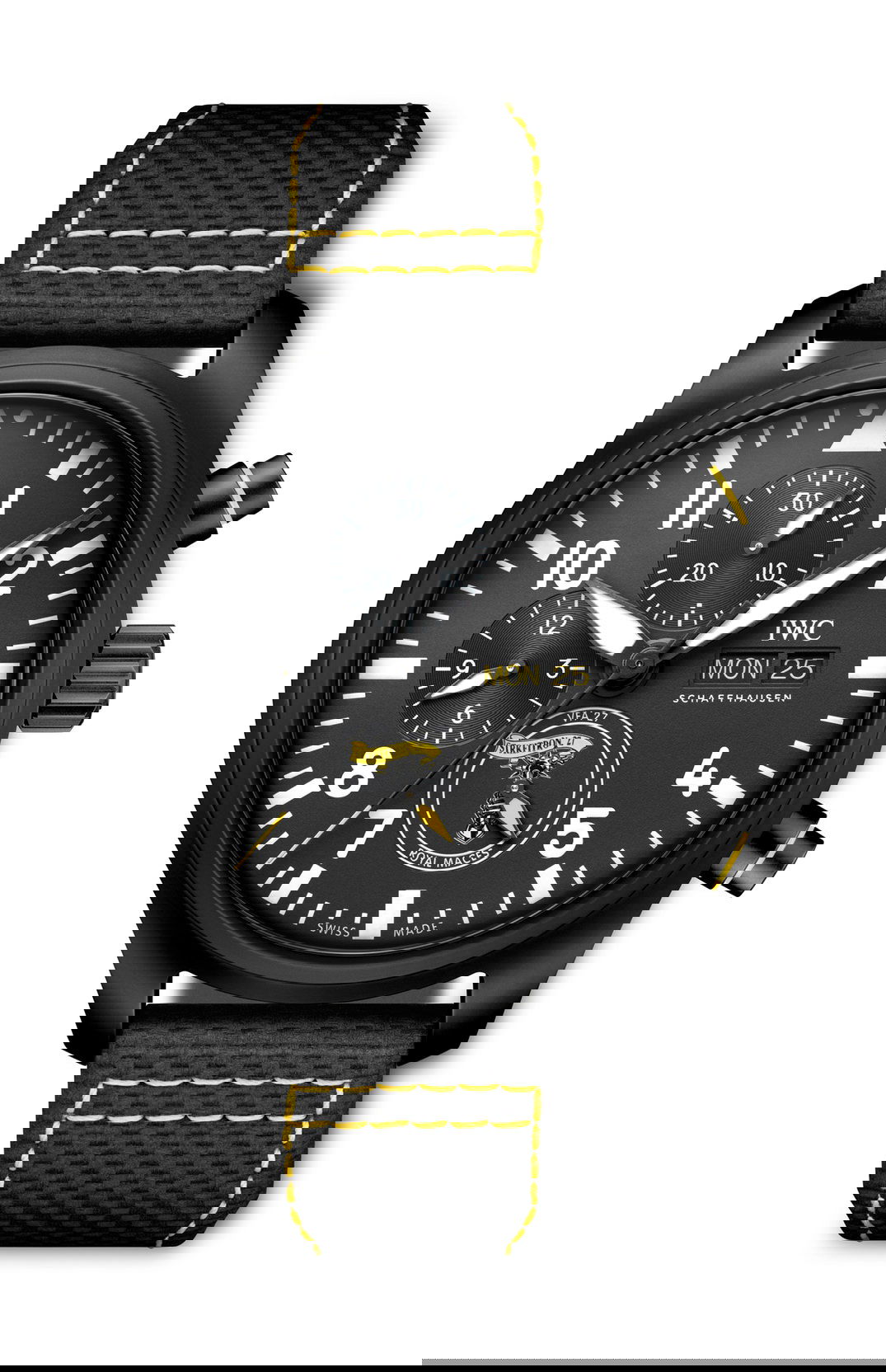 IWC Schaffhausen Pilot’s Watch Chronograph Edition “Royal Maces” luxury timepiece - detailed view