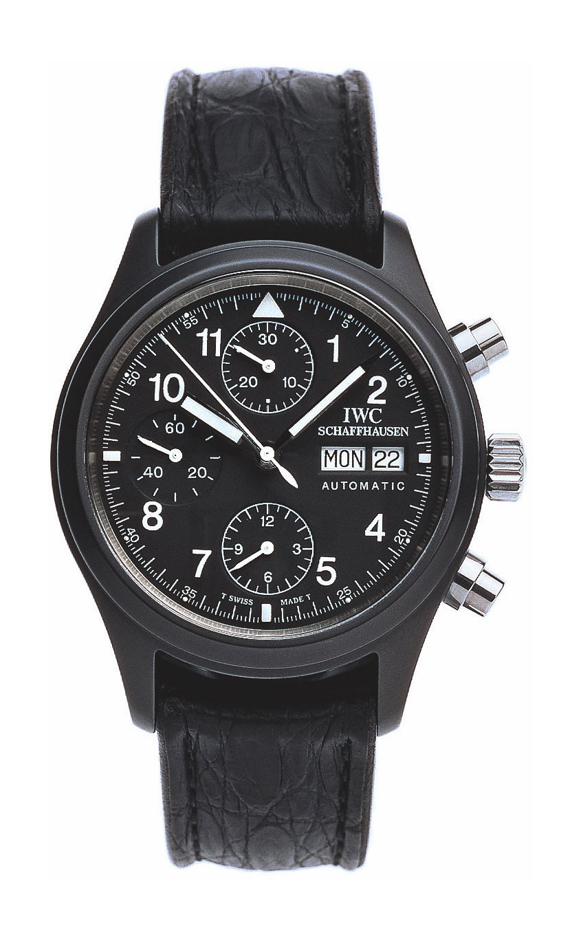 IWC Schaffhausen Pilot’s Watch Chronograph Edition “Tribute to 3705” luxury timepiece - detailed view