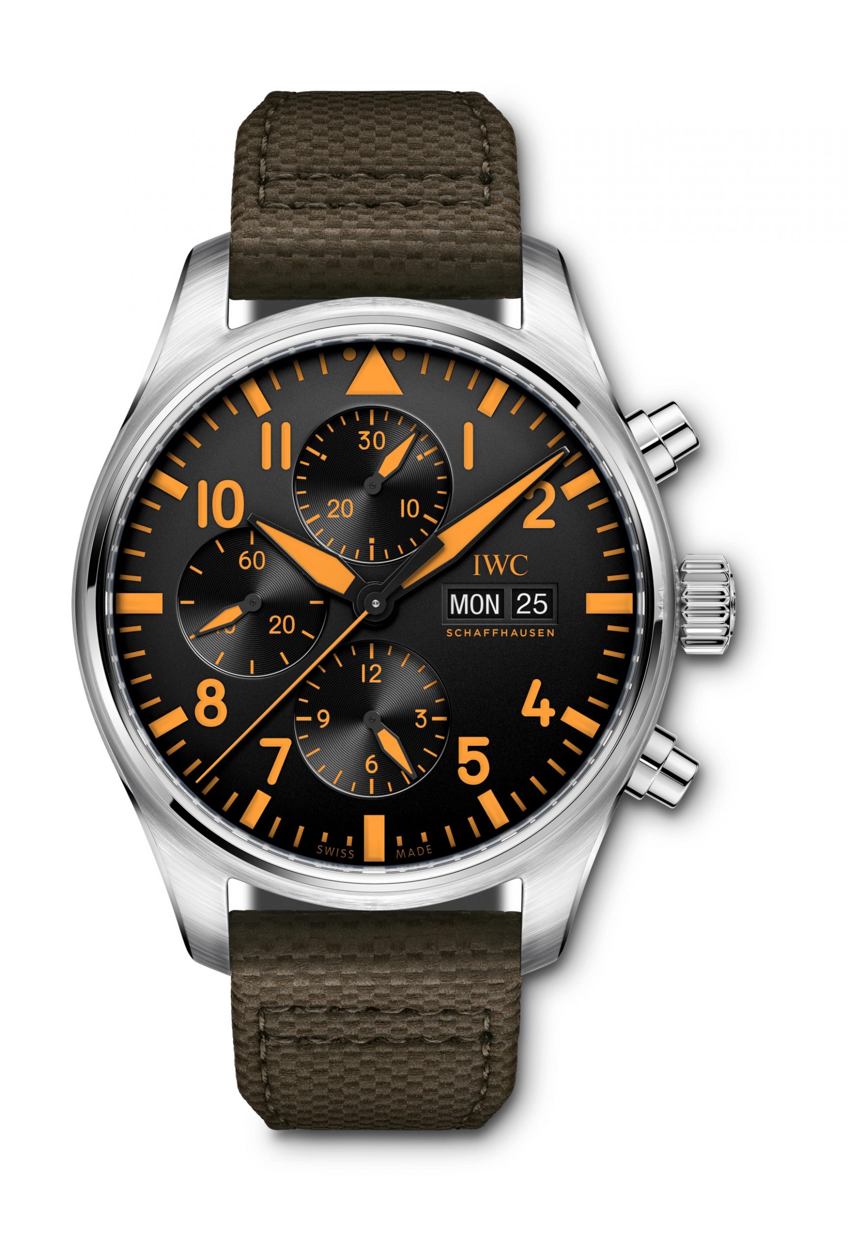 IWC Schaffhausen Pilot’s Watch Chronograph luxury timepiece - detailed view