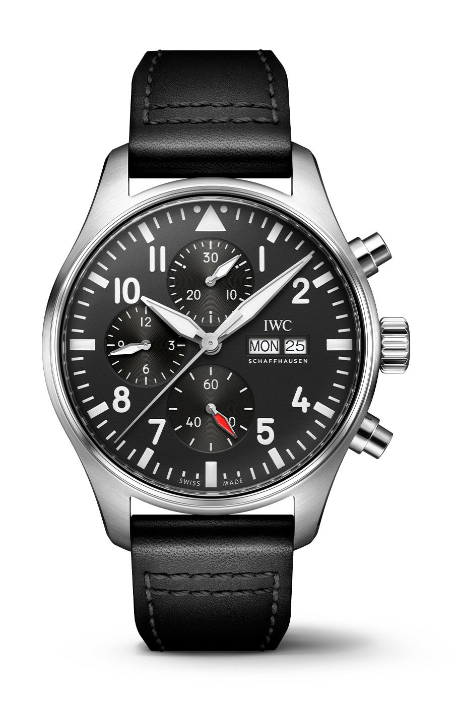 IWC Schaffhausen Pilot’s Watch Chronograph 43 luxury timepiece - detailed view