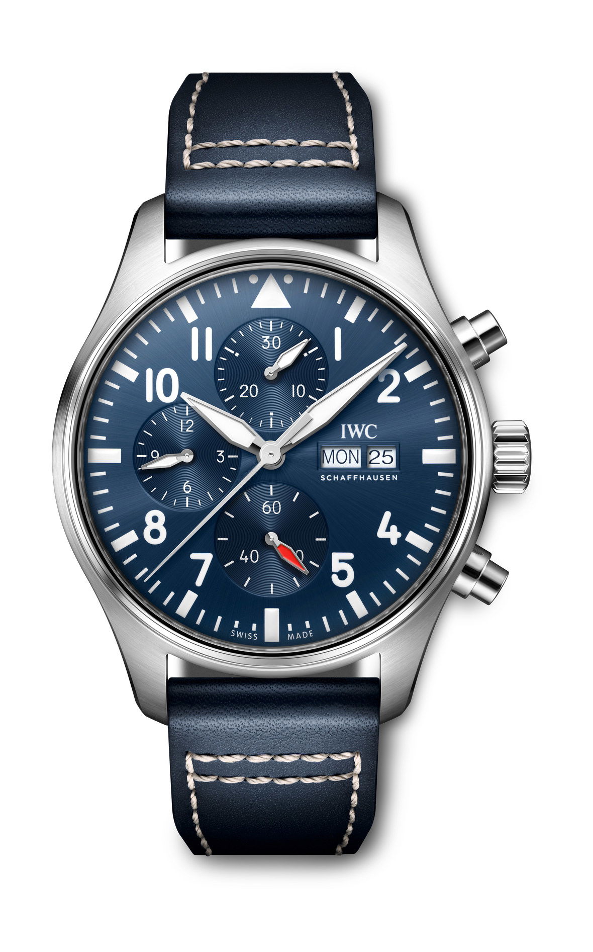 IWC Schaffhausen Pilot’s Watch Chronograph 43 luxury timepiece - detailed view