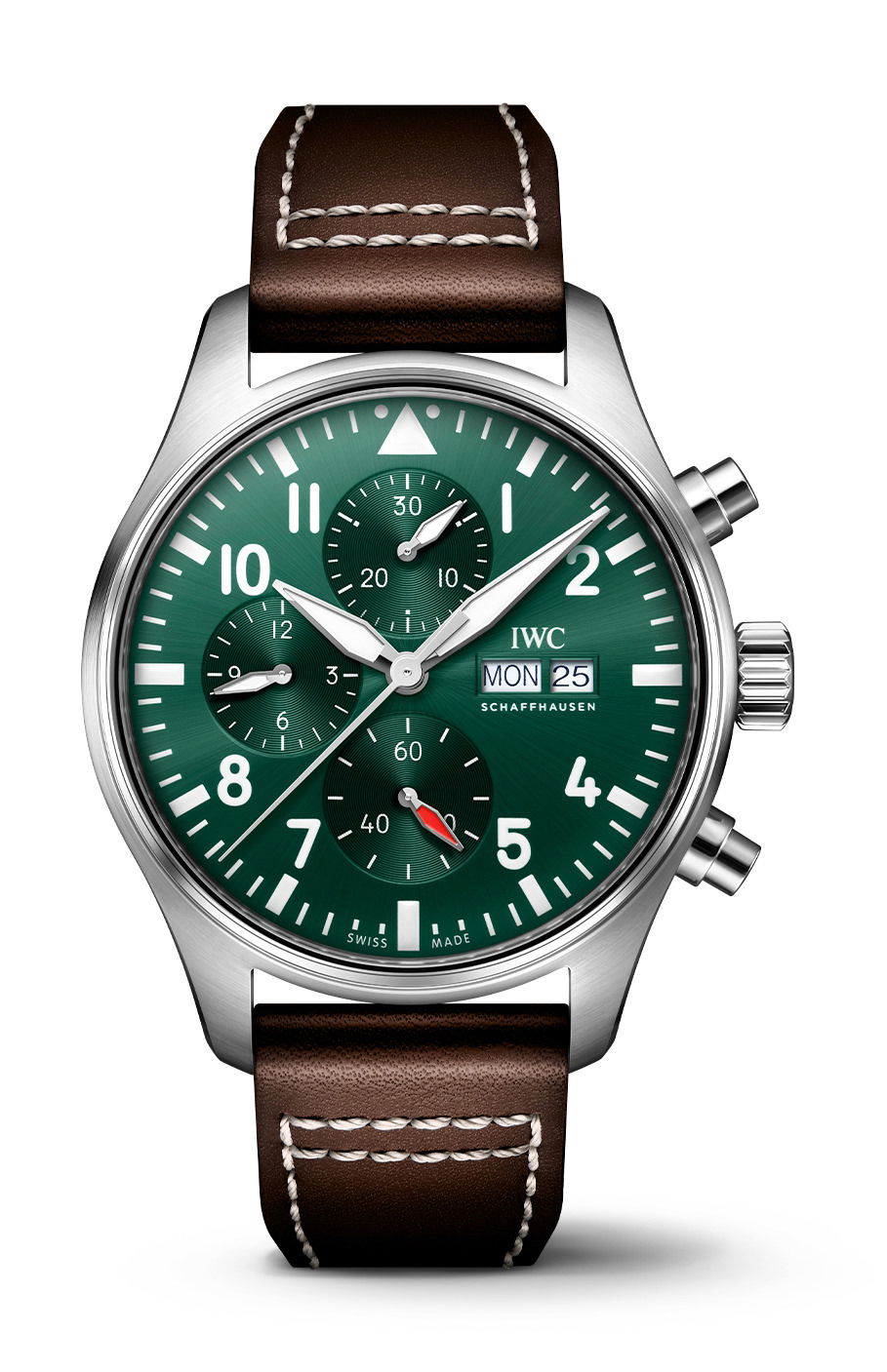 IWC Schaffhausen Pilot’s Watch Chronograph 43 luxury timepiece - detailed view