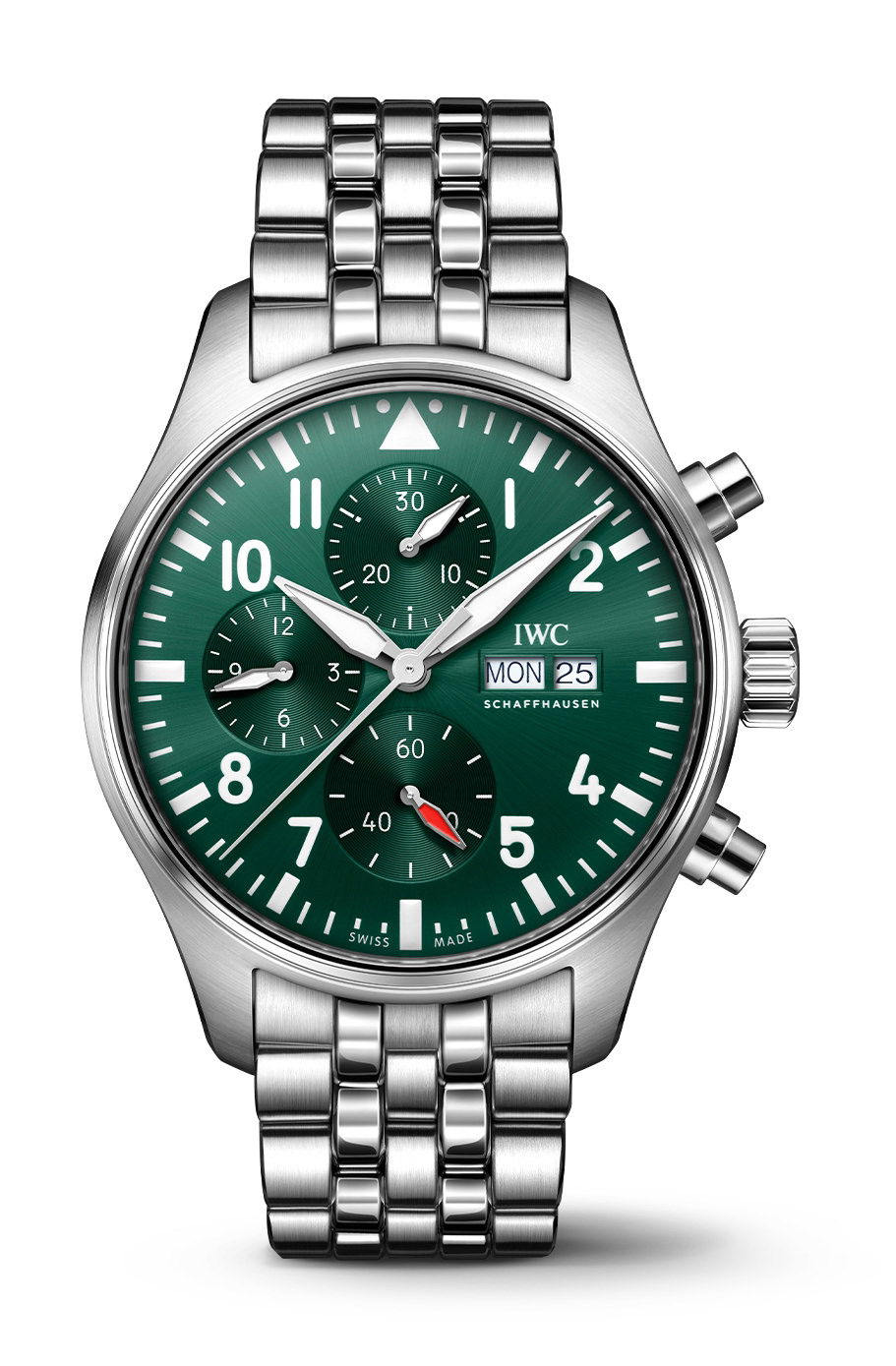 IWC Schaffhausen Pilot’s Watch Chronograph 43 luxury timepiece - detailed view