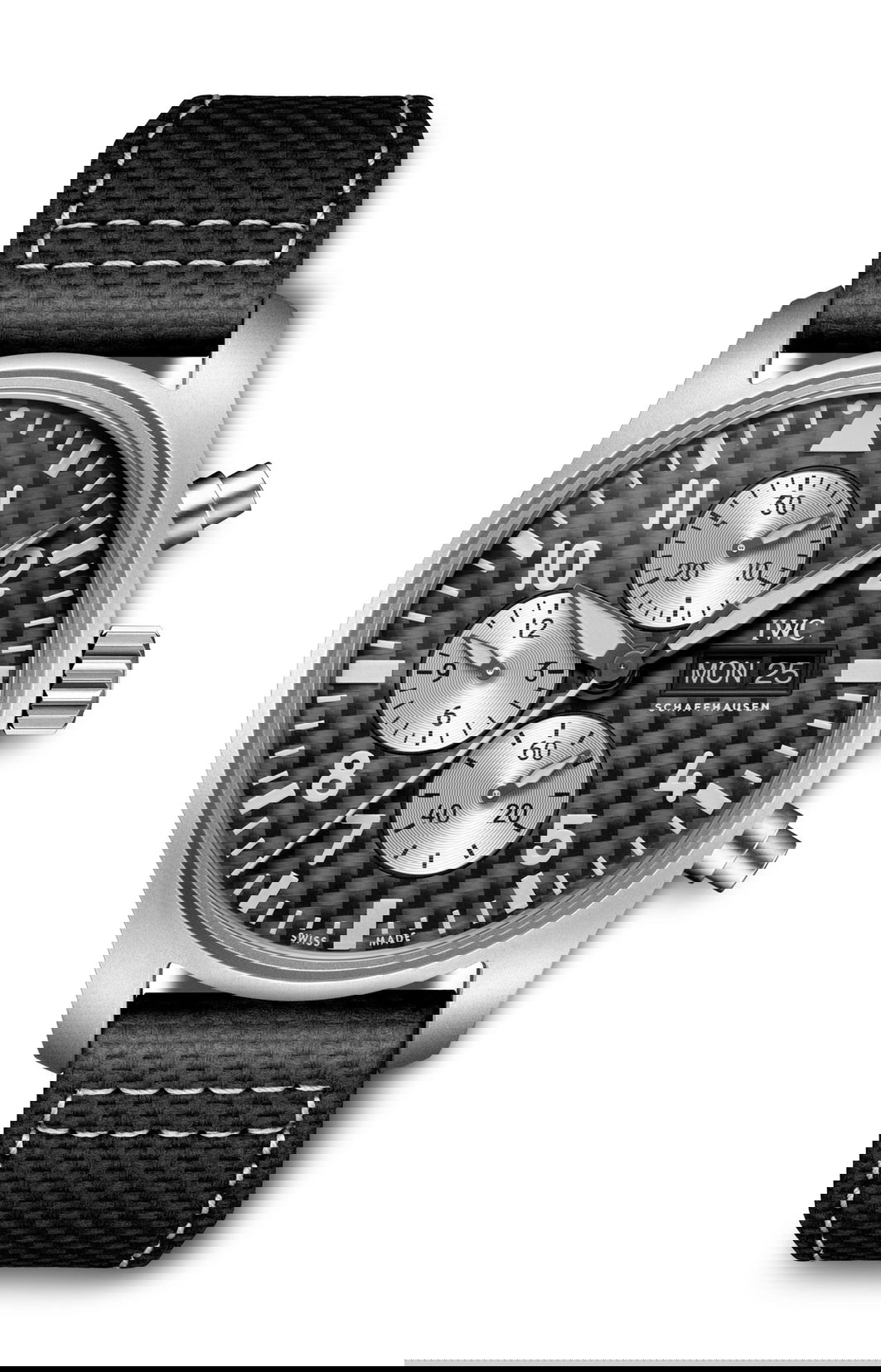 IWC Schaffhausen Pilot’s Watch Chronograph Top Gun Edition “AMG” luxury timepiece - detailed view