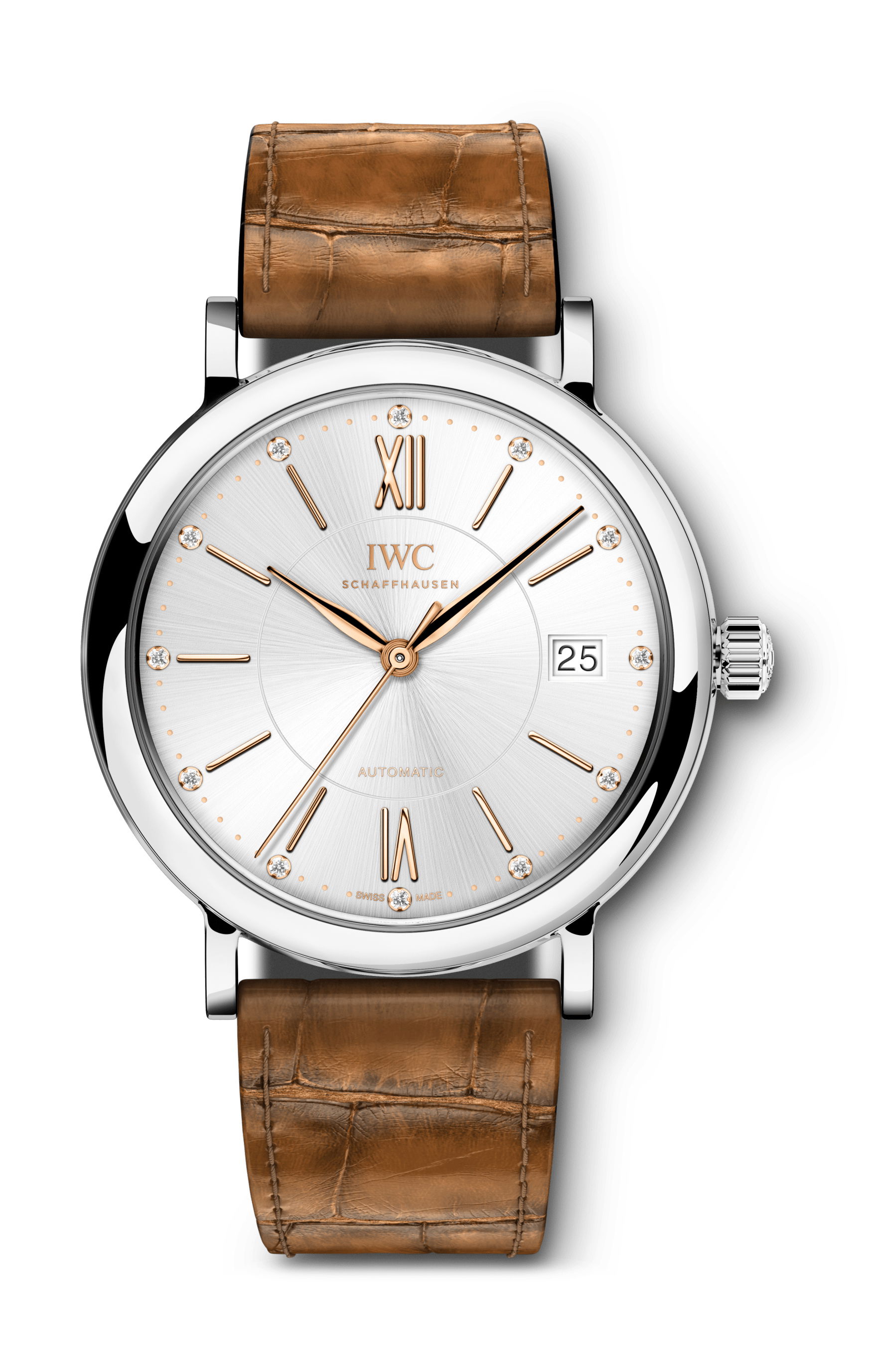IWC Schaffhausen Portofino Automatic 37 luxury timepiece - detailed view