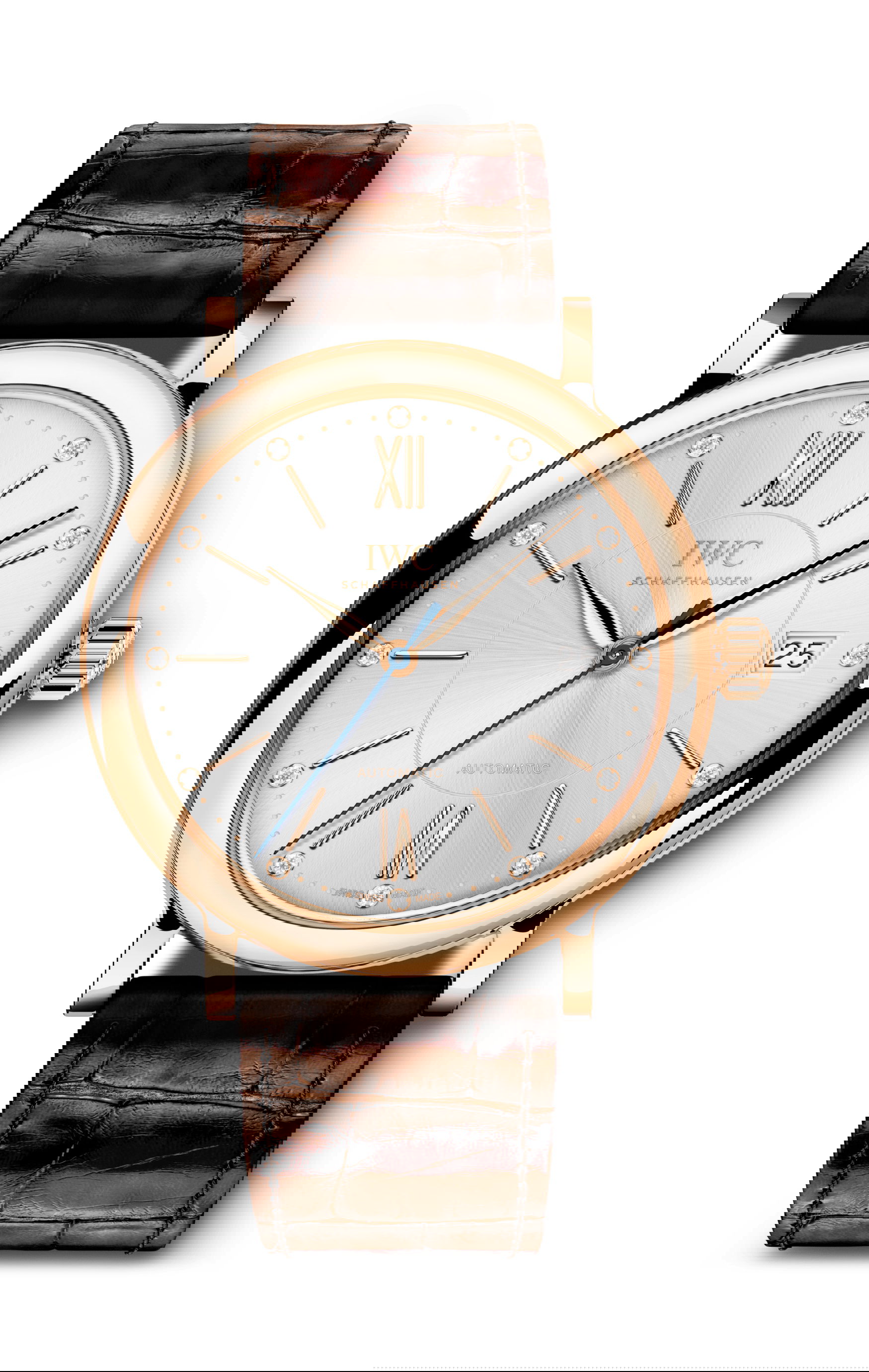 IWC Schaffhausen Portofino Automatic 37 luxury timepiece - detailed view