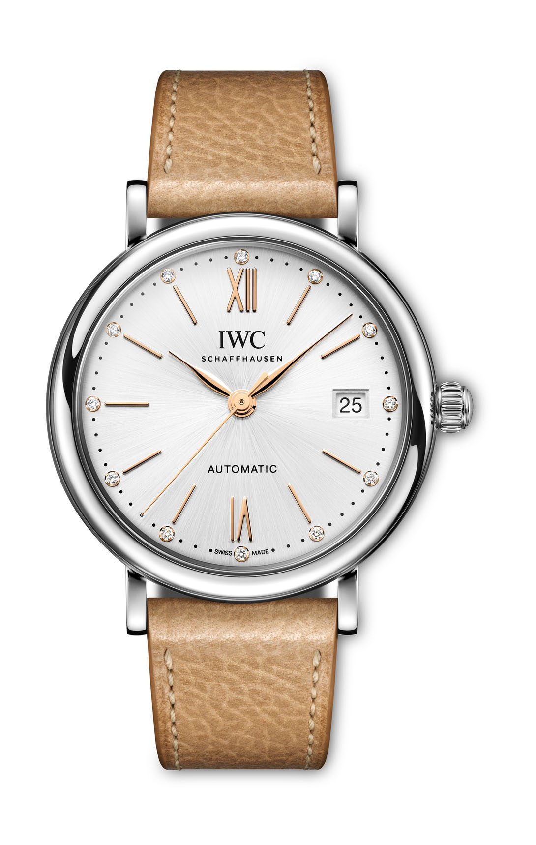 IWC Schaffhausen Portofino Automatic 37 luxury timepiece - detailed view