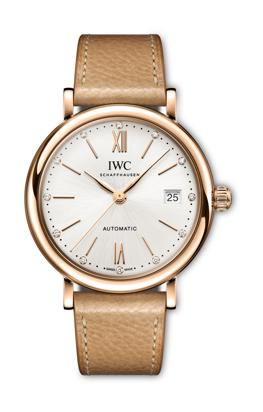 IWC Schaffhausen Portofino Automatic 37 luxury timepiece - detailed view