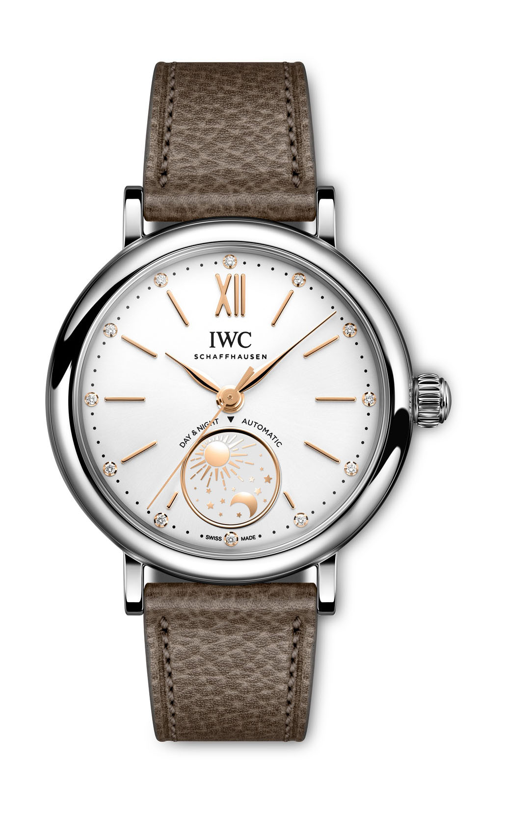 IWC Schaffhausen Portofino Automatic Day & Night 34 luxury timepiece - detailed view