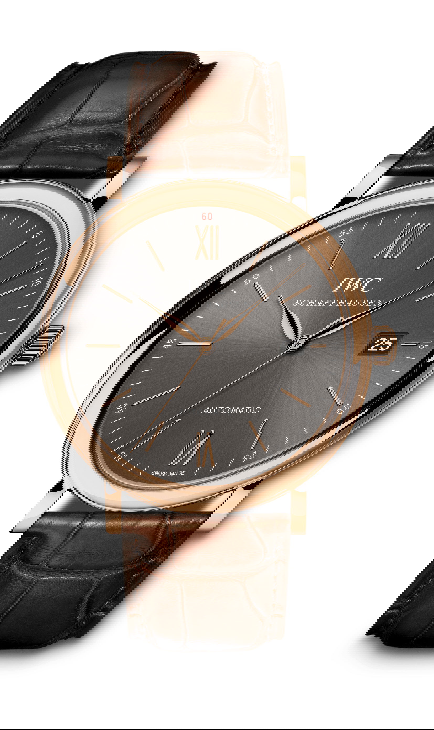 IWC Schaffhausen Portofino Automatic luxury timepiece - detailed view