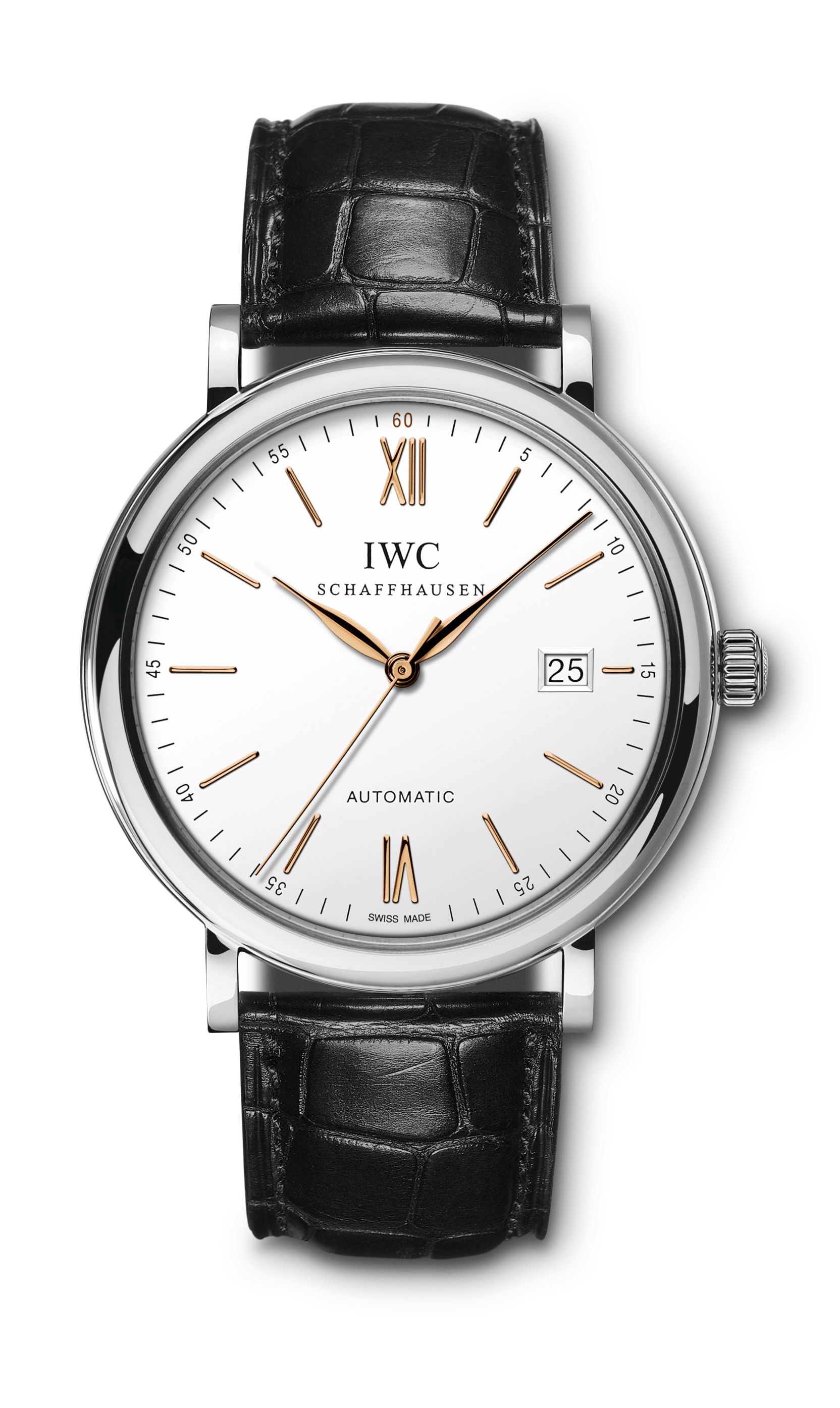 IWC Schaffhausen Portofino Automatic 40 luxury timepiece - detailed view