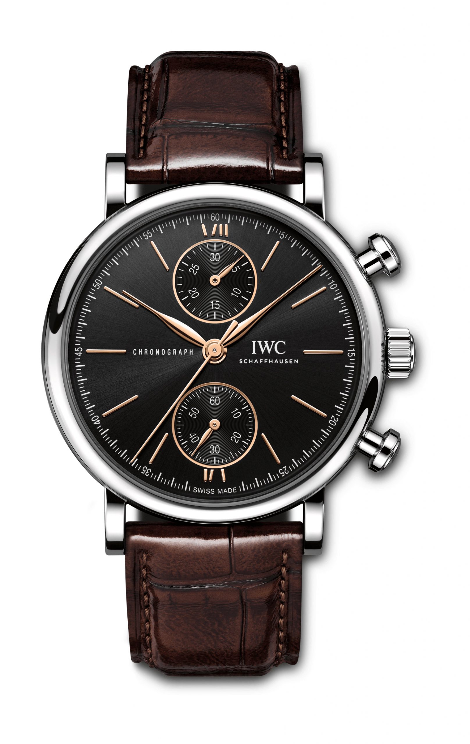 IWC Schaffhausen Portofino Chronograph 39 luxury timepiece - detailed view