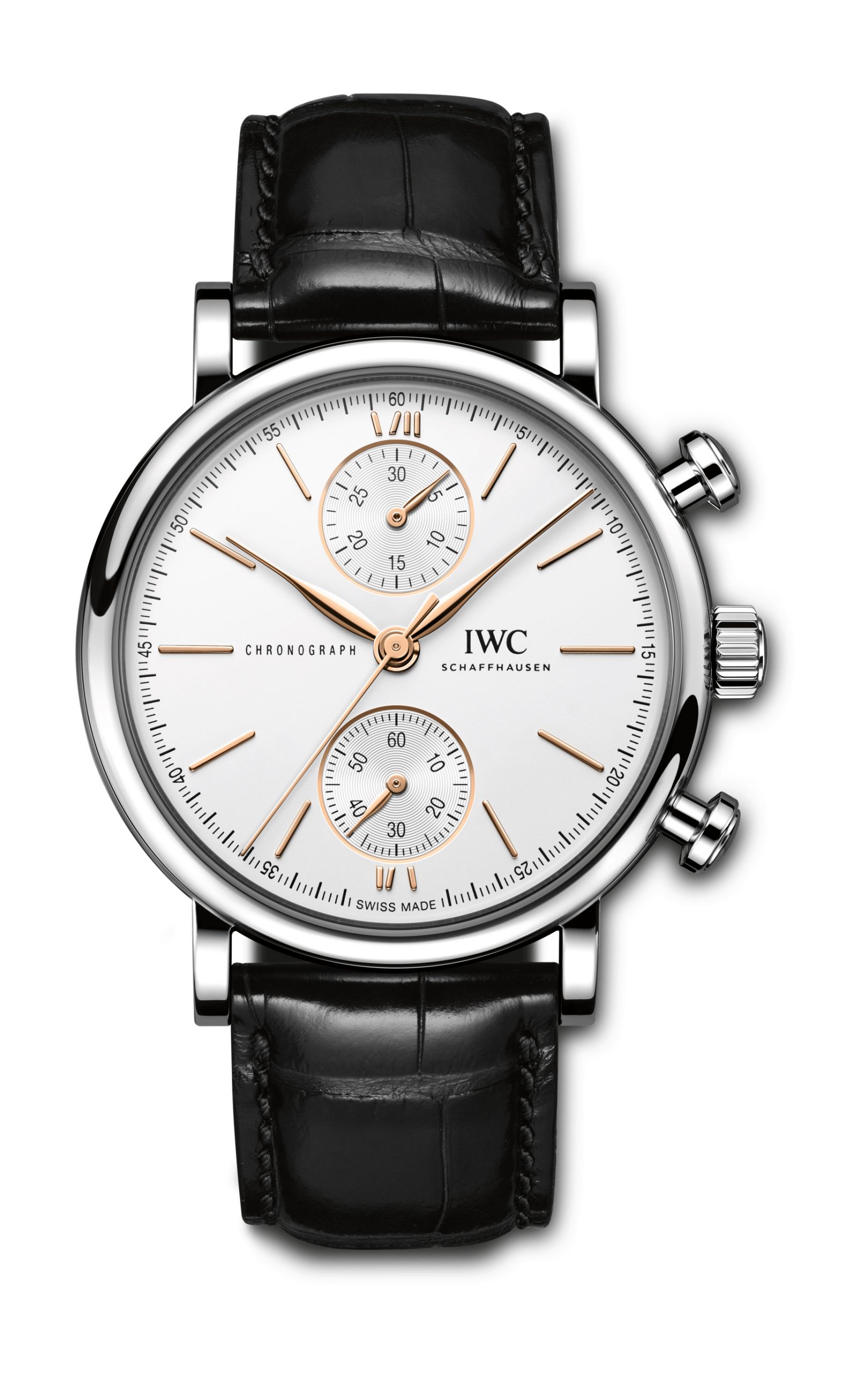 IWC Schaffhausen Portofino Chronograph 39 luxury timepiece - detailed view