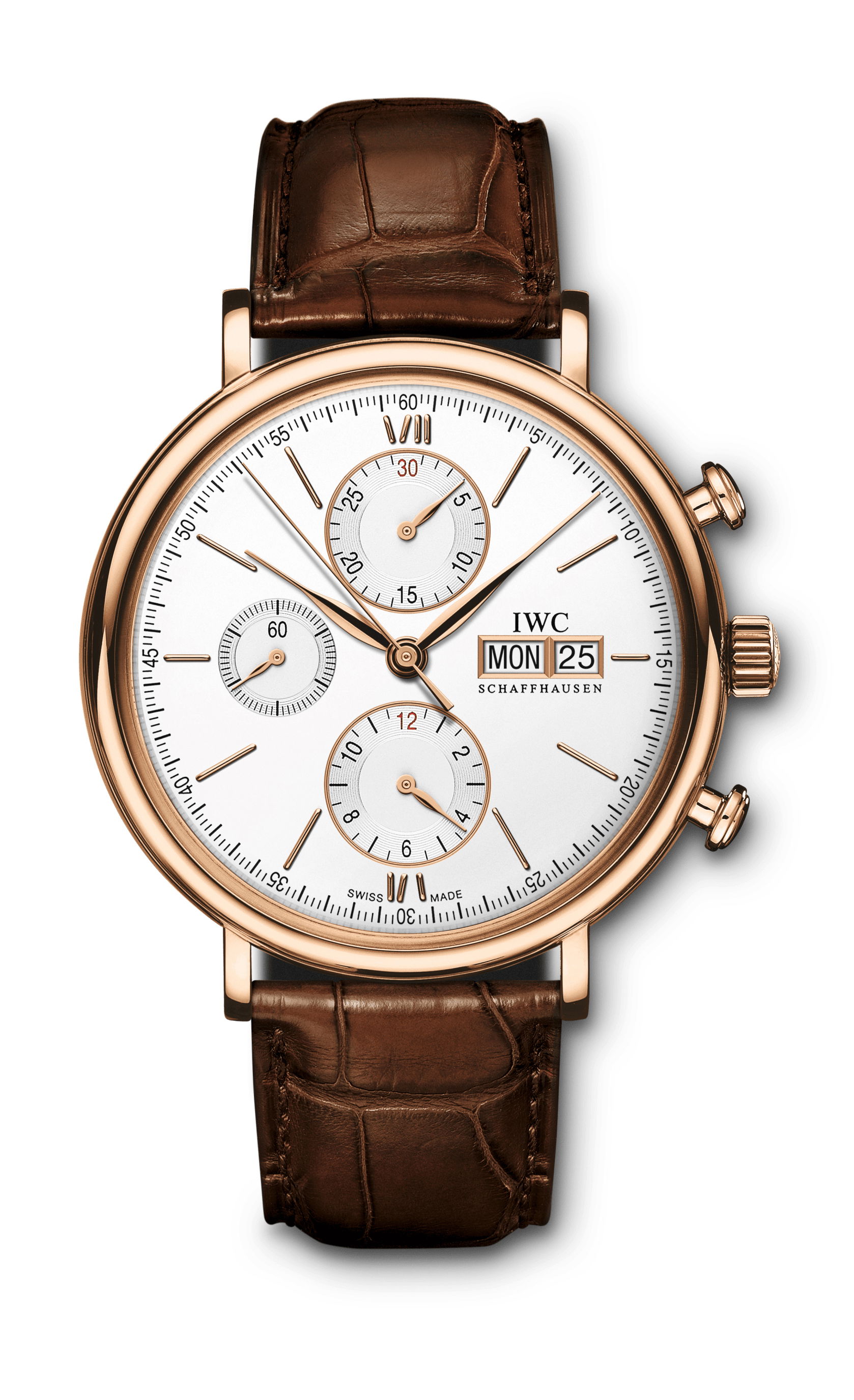 IWC Schaffhausen Portofino Chronograph luxury timepiece - detailed view