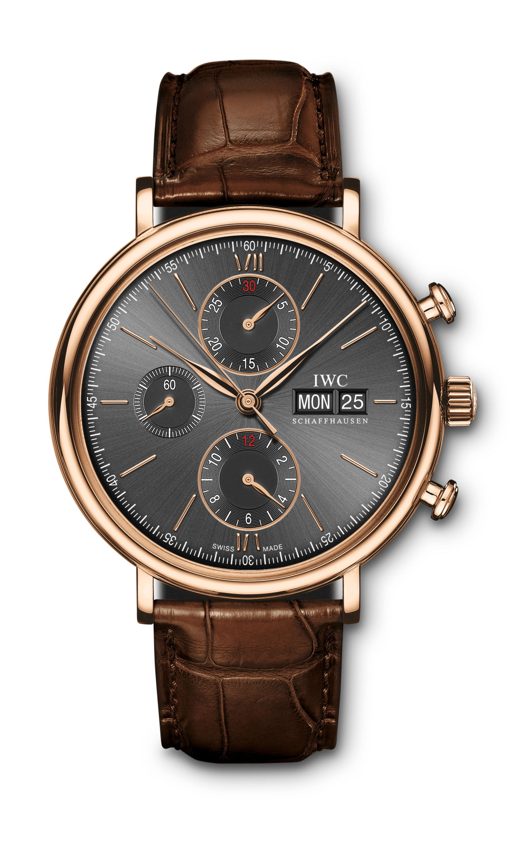 IWC Schaffhausen Portofino Chronograph luxury timepiece - detailed view