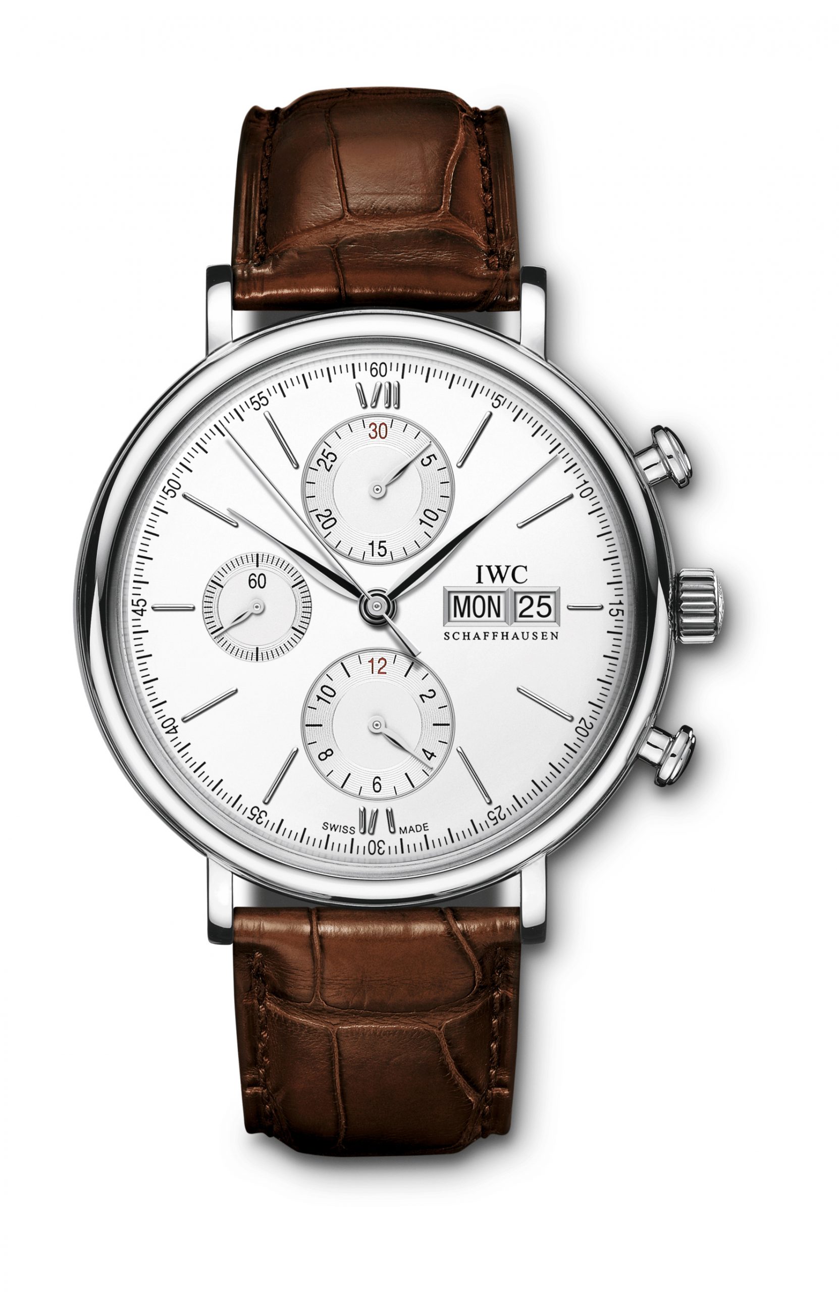 IWC Schaffhausen Portofino Chronograph luxury timepiece - detailed view