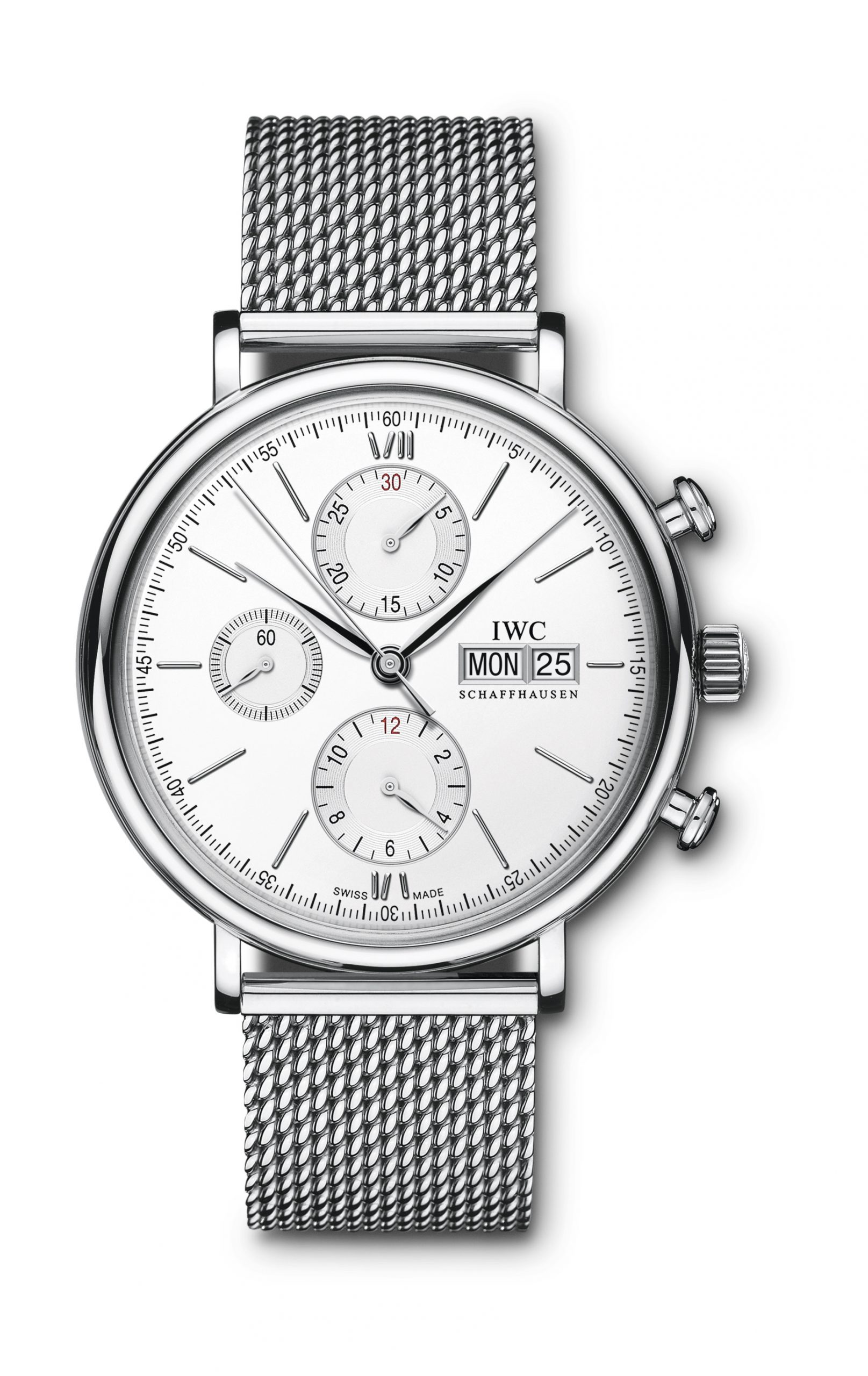 IWC Schaffhausen Portofino Chronograph luxury timepiece - detailed view