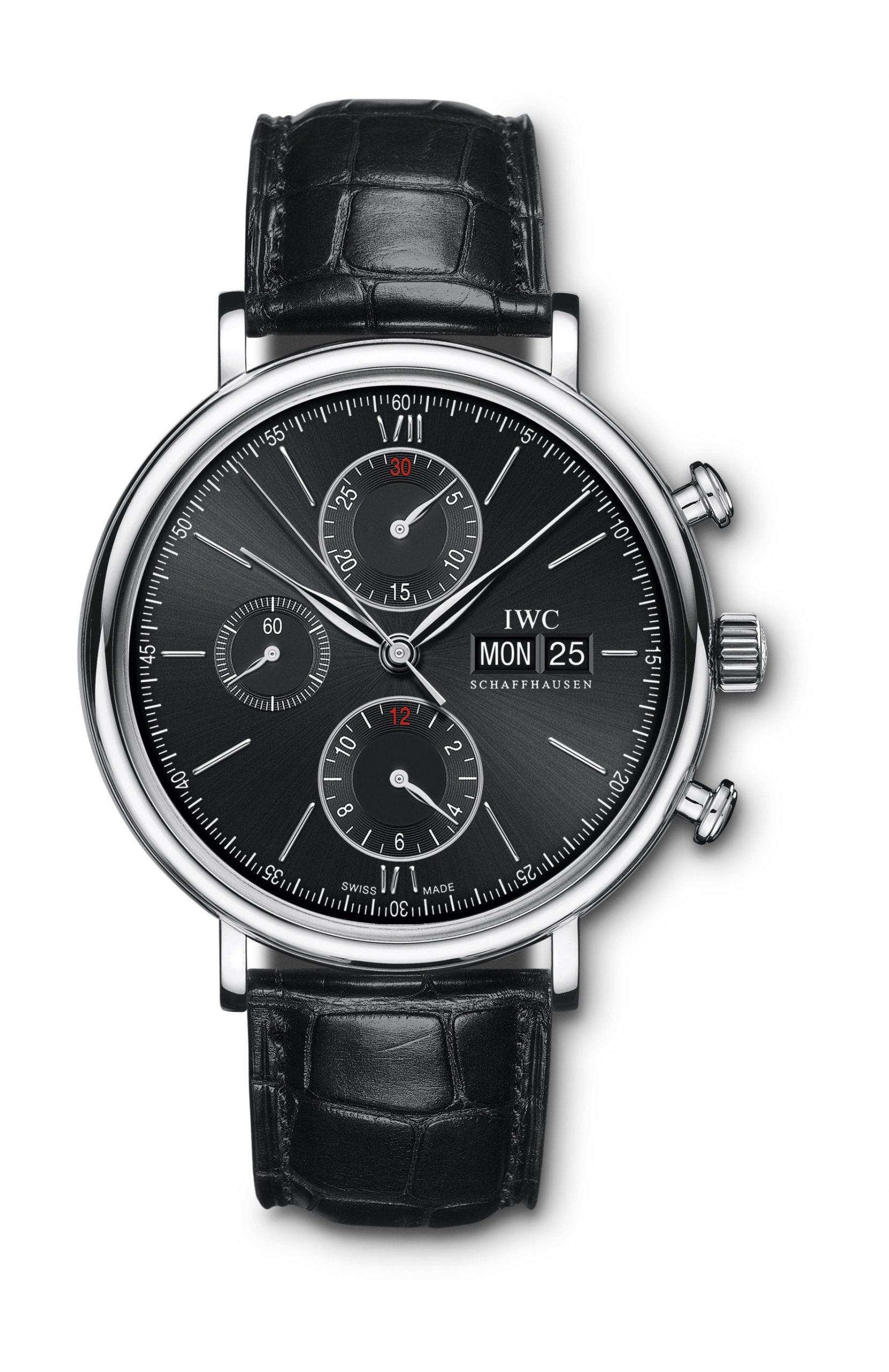 IWC Schaffhausen Portofino Chronograph luxury timepiece - detailed view