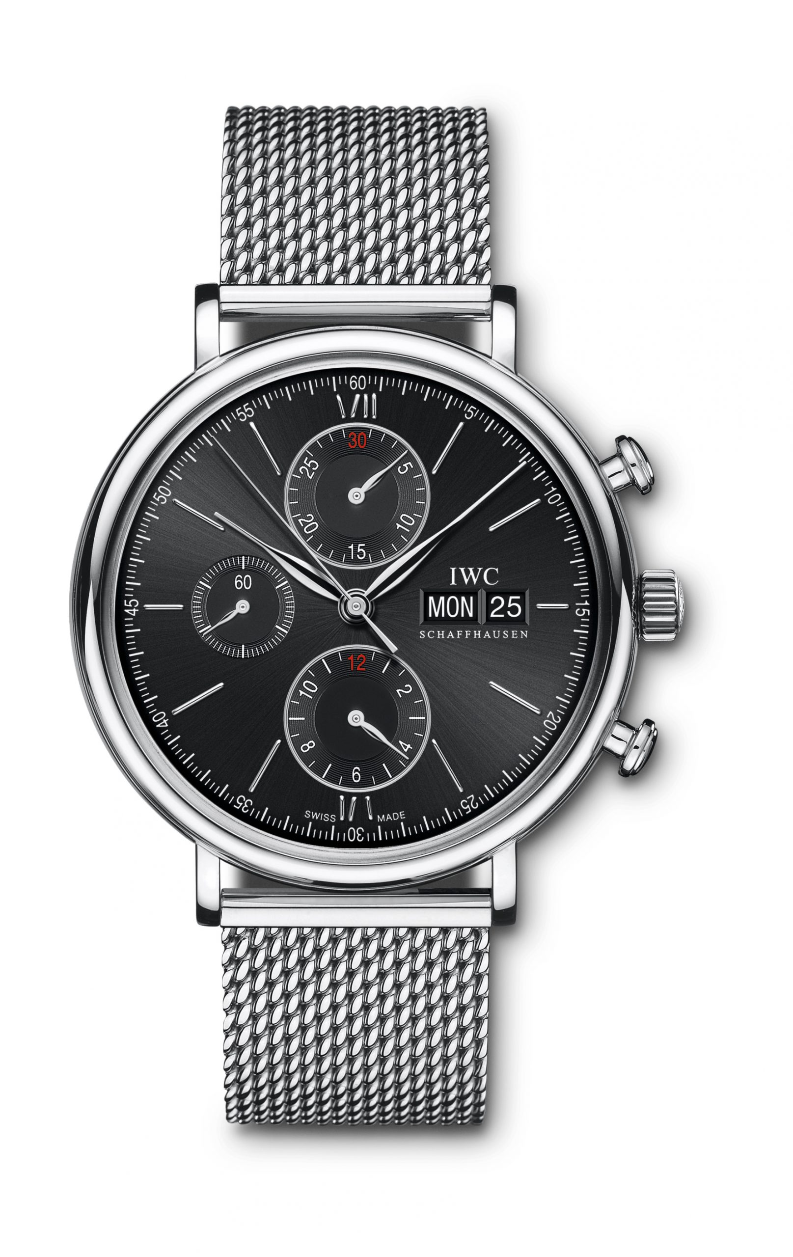IWC Schaffhausen Portofino Chronograph luxury timepiece - detailed view