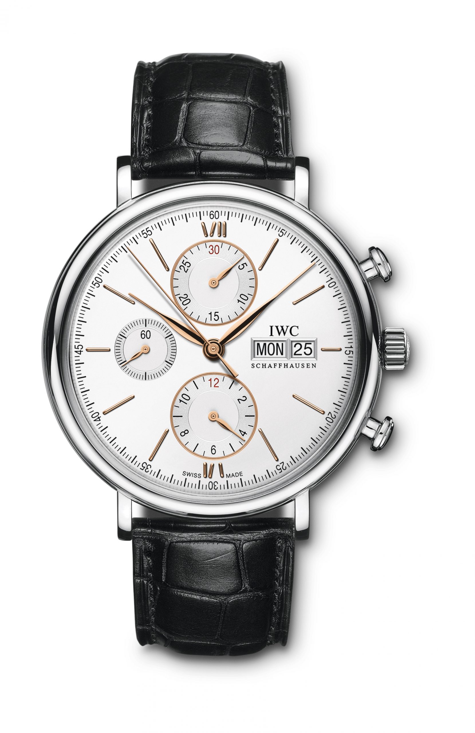 IWC Schaffhausen Portofino Chronograph luxury timepiece - detailed view