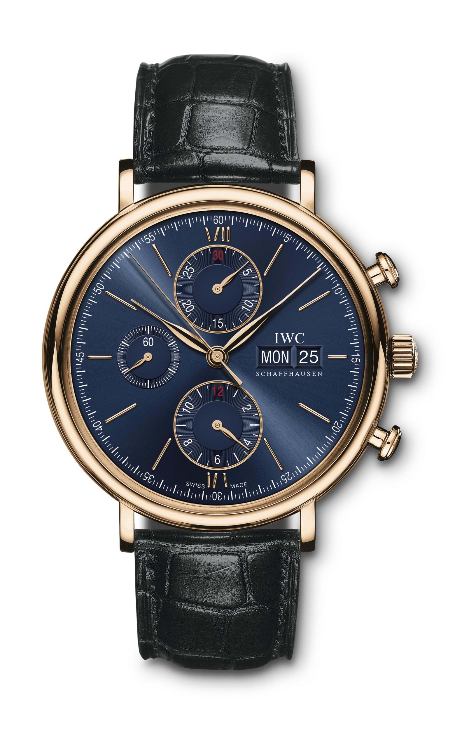 IWC Schaffhausen Portofino Chronograph luxury timepiece - detailed view