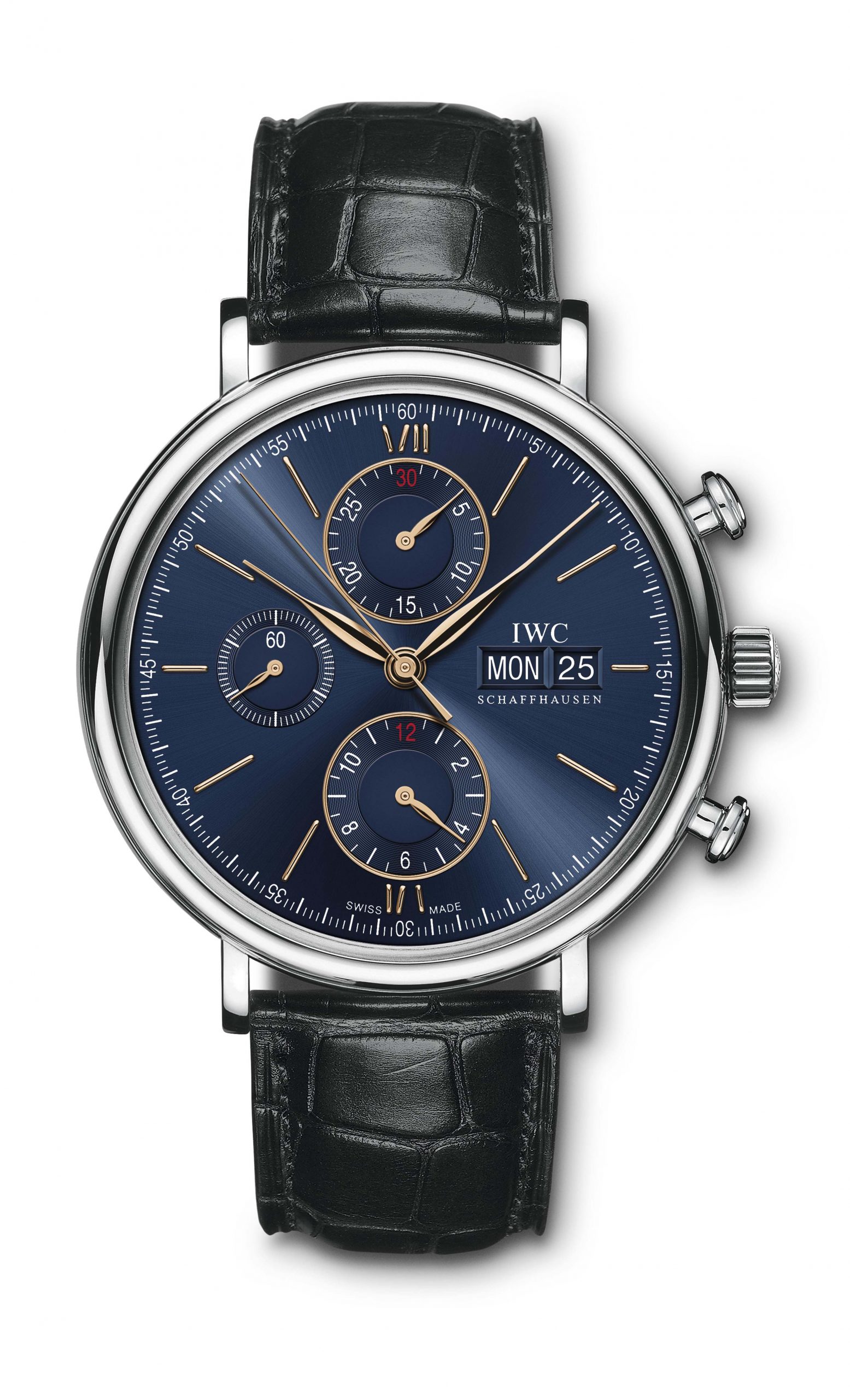 IWC Schaffhausen Portofino Chronograph luxury timepiece - detailed view