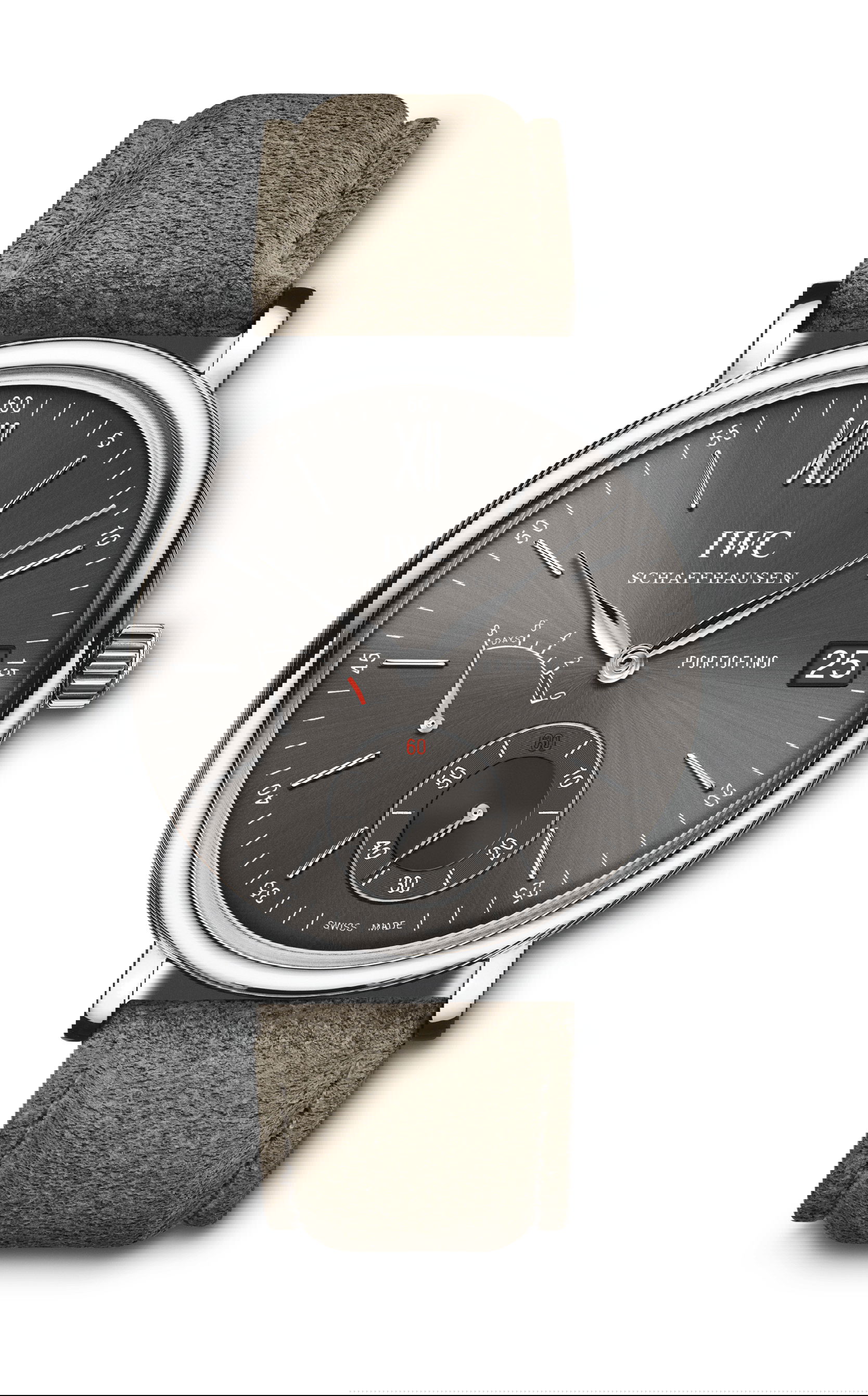 IWC Schaffhausen Portofino Hand-Wound Eight Days luxury timepiece - detailed view