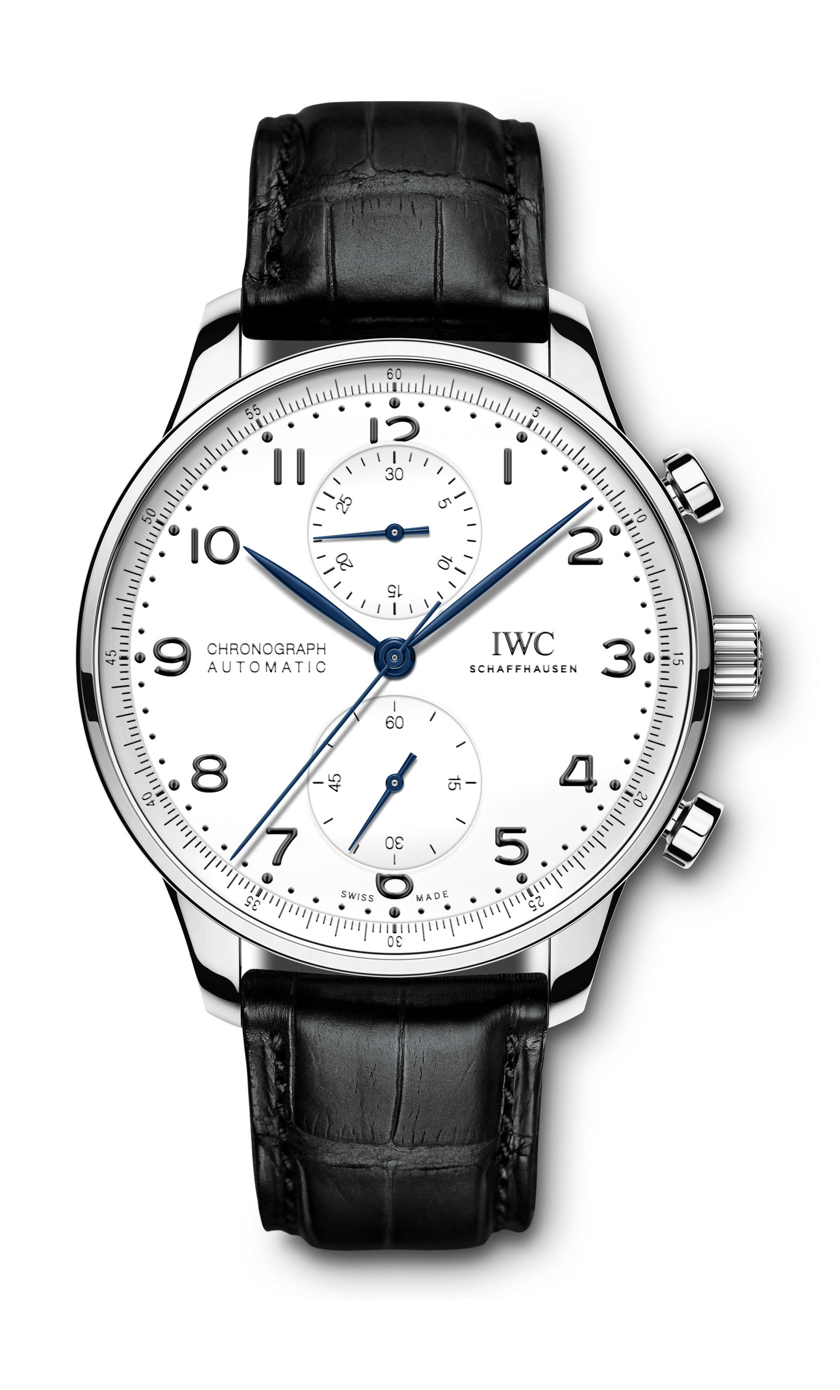 IWC Schaffhausen Portugieser Chronograph Edition “150 Years” luxury timepiece - detailed view