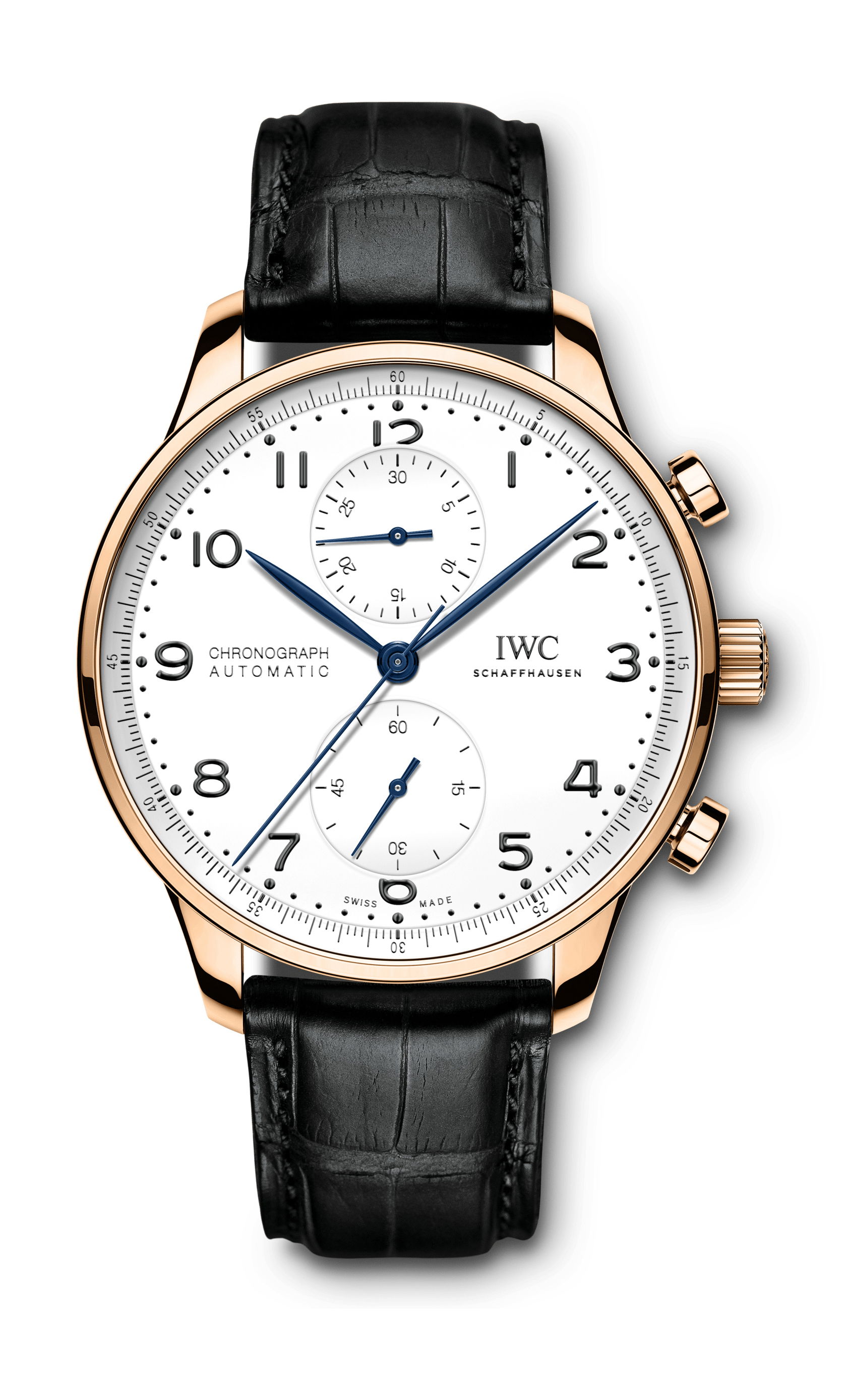 IWC Schaffhausen Portugieser Chronograph Edition “150 Years” luxury timepiece - detailed view