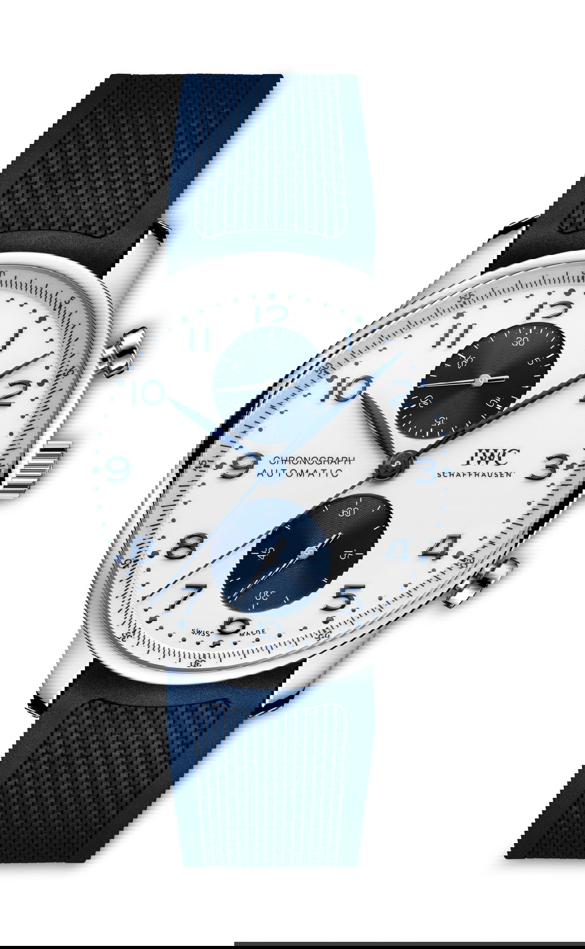 IWC Schaffhausen Portugieser Chronograph luxury timepiece - detailed view