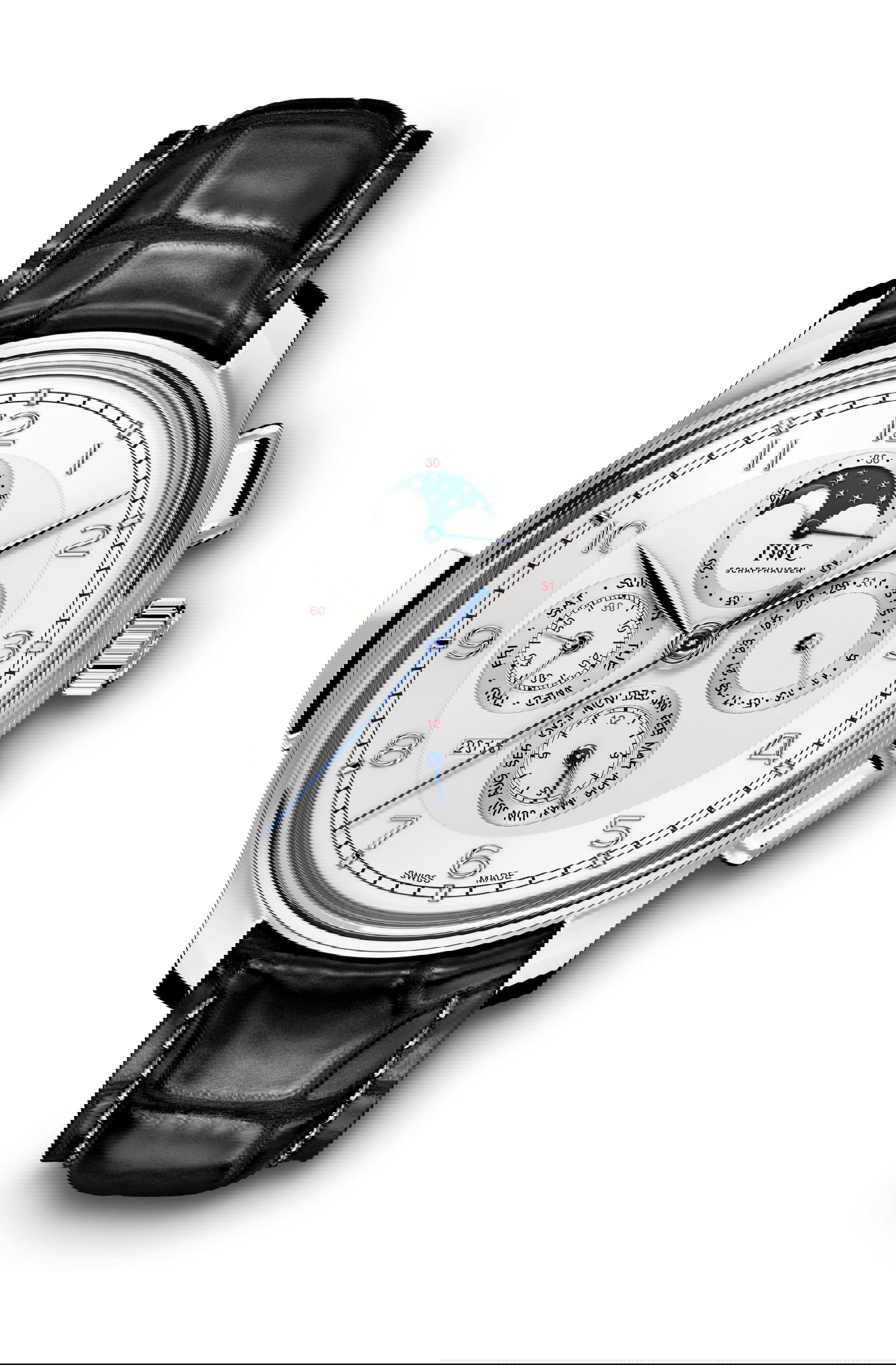 IWC Schaffhausen Portugieser Grande Complication luxury timepiece - detailed view
