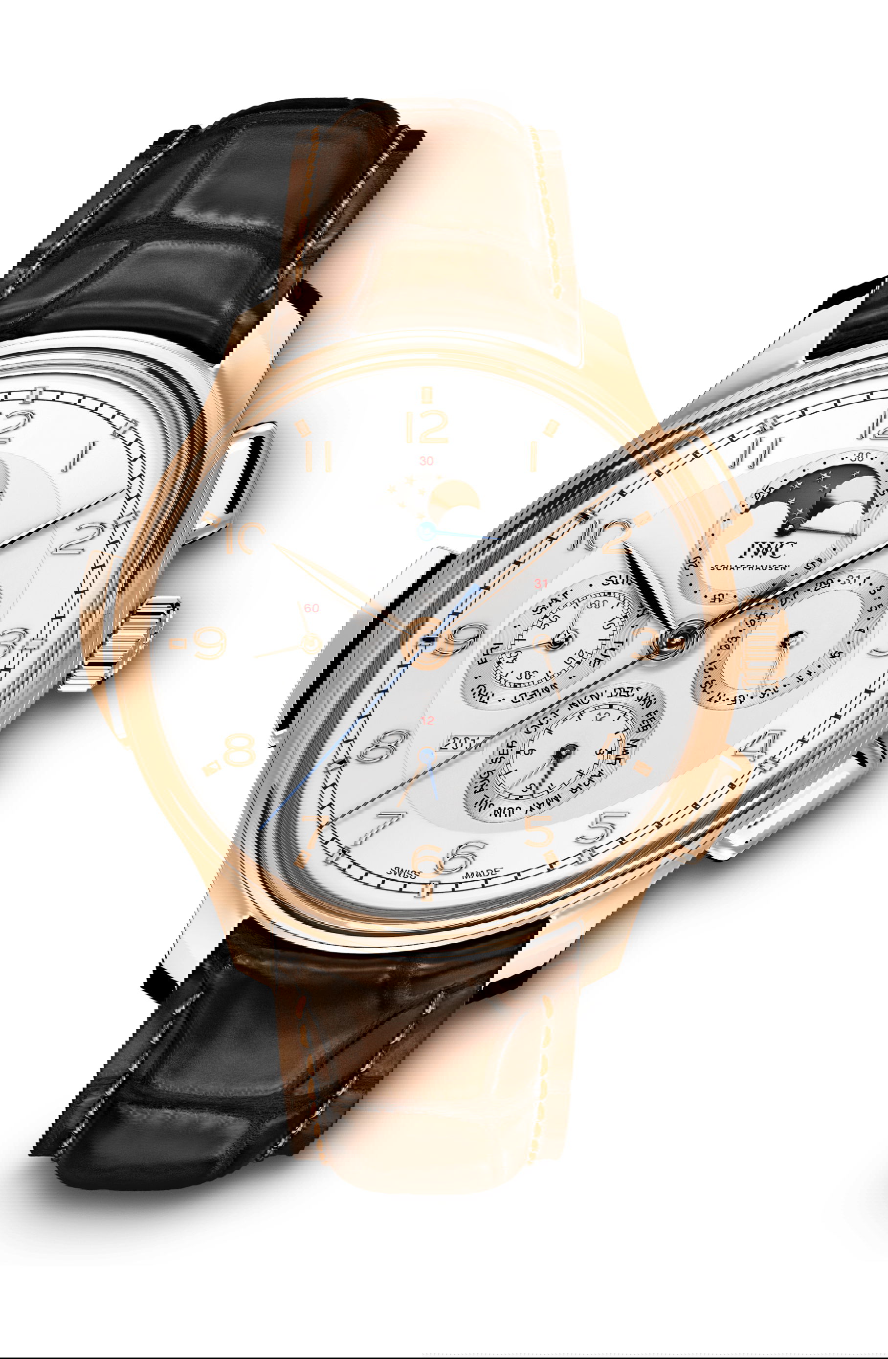 IWC Schaffhausen Portugieser Grande Complication luxury timepiece - detailed view
