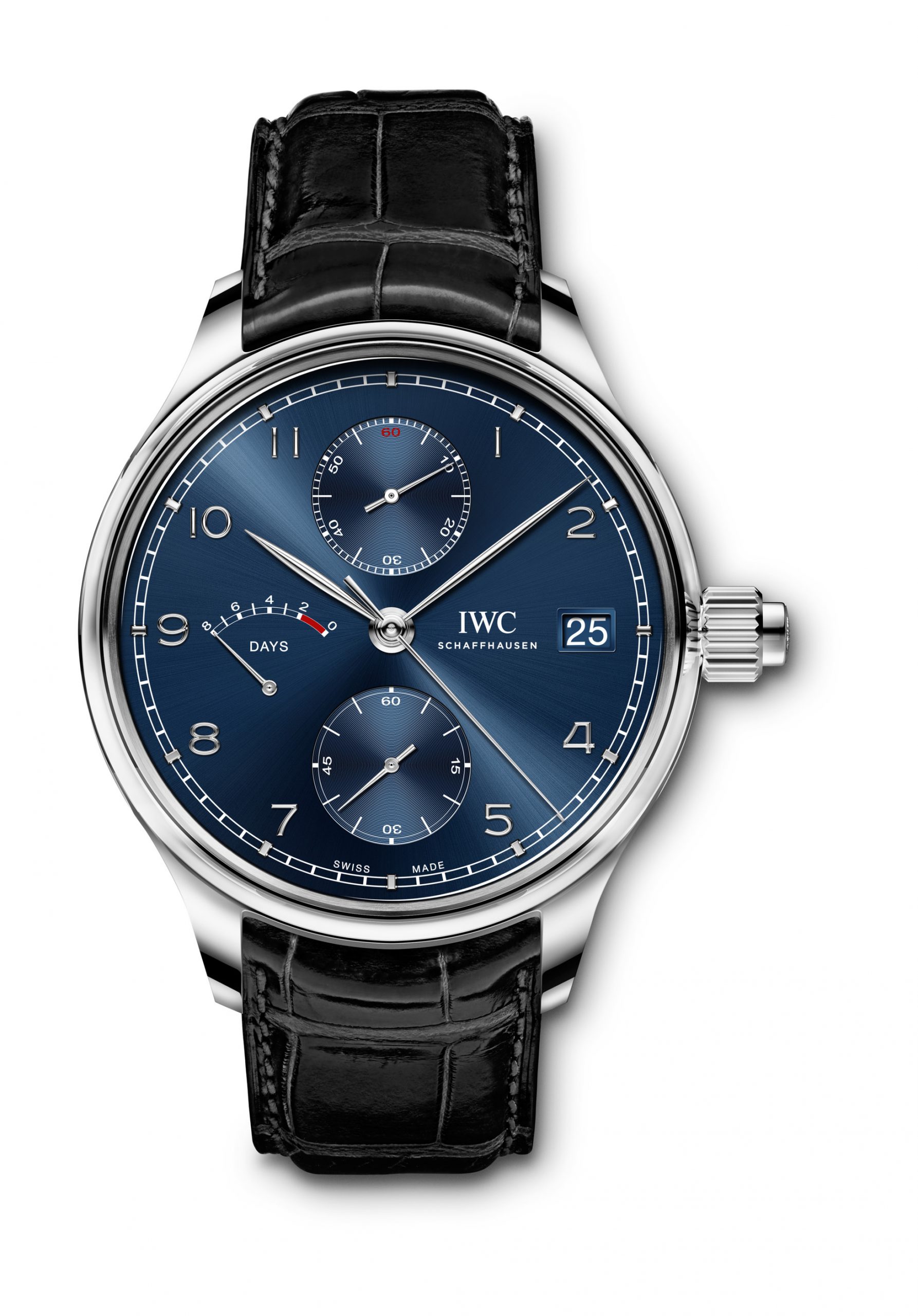 IWC Schaffhausen Portugieser Hand-Wound Monopusher Edition “Laureus Sport for Good” luxury timepiece - detailed view