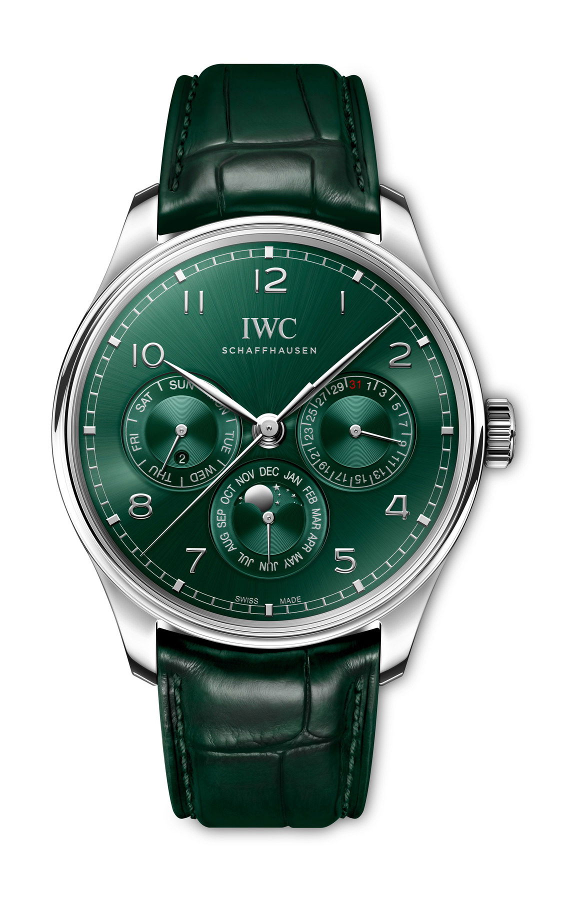 IWC Schaffhausen Portugieser Perpetual Calendar 42 luxury timepiece - detailed view