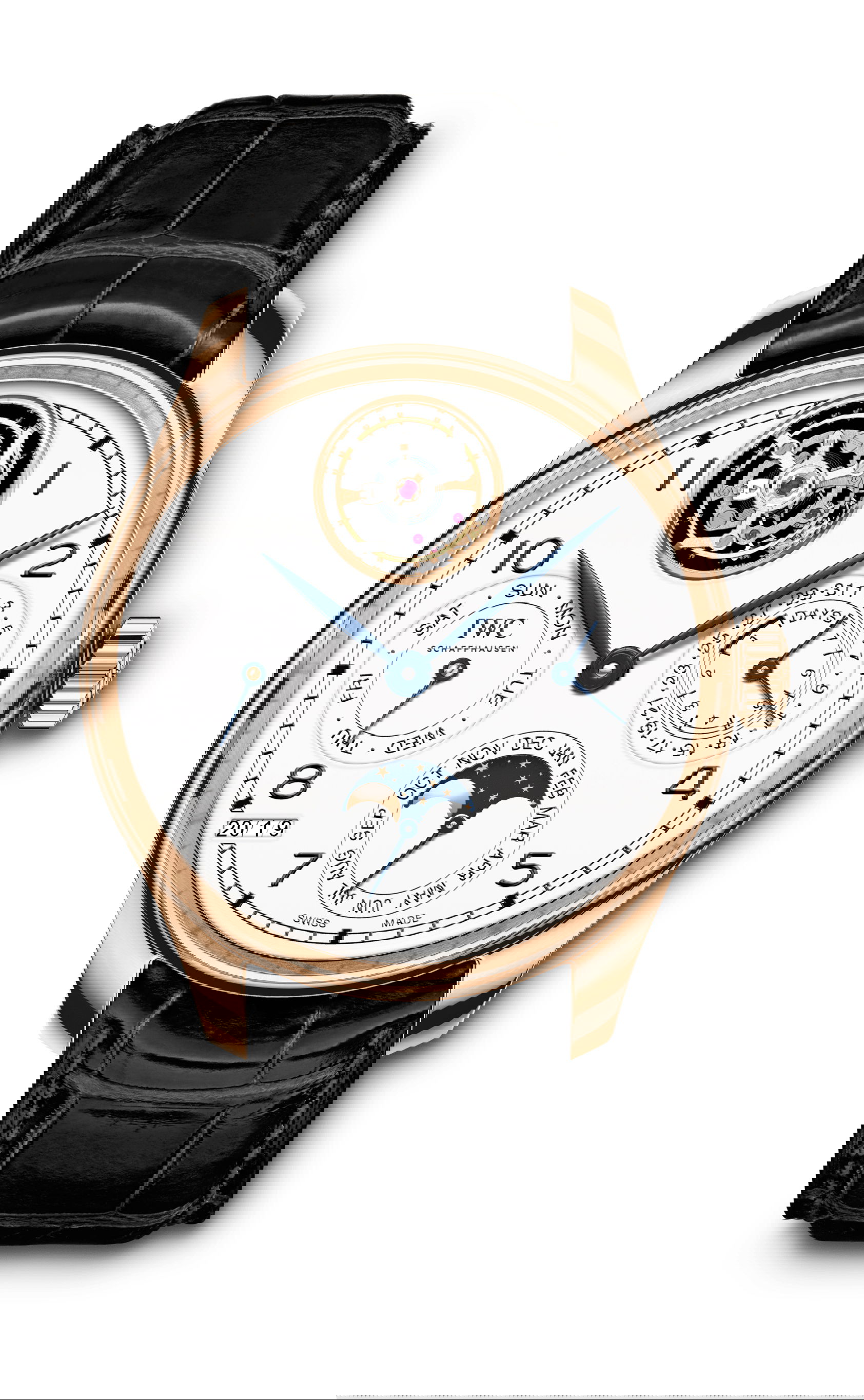 IWC Schaffhausen Portugieser Perpetual Calendar Tourbillon Edition “150 Years” luxury timepiece - detailed view