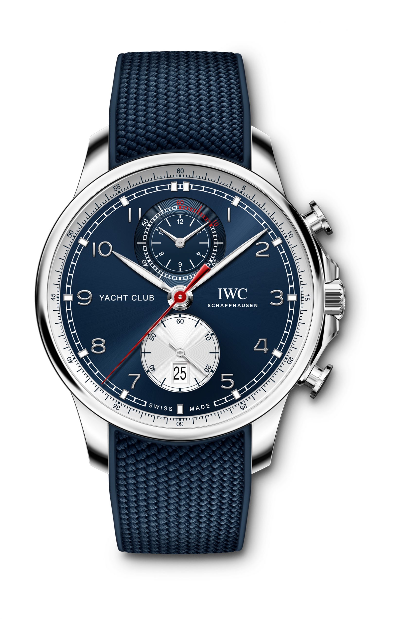 IWC Schaffhausen Portugieser Yacht Club Chronograph Edition “Orlebar Brown” luxury timepiece - detailed view
