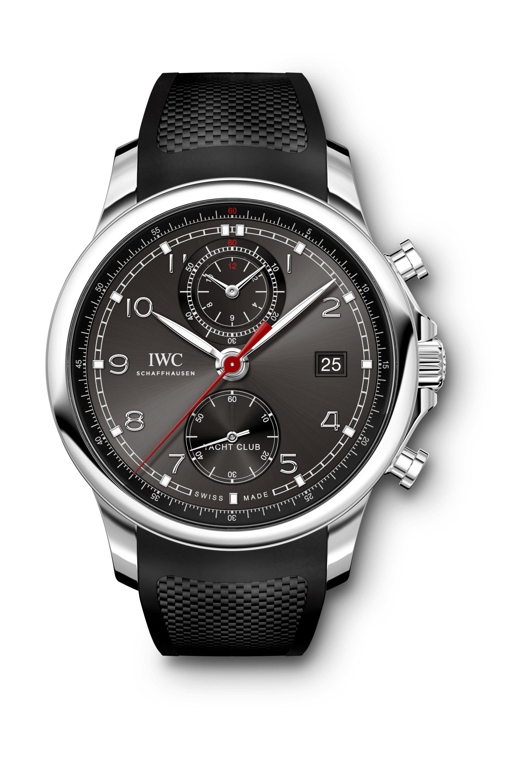 IWC Schaffhausen Portugieser Yacht Club Chronograph luxury timepiece - detailed view