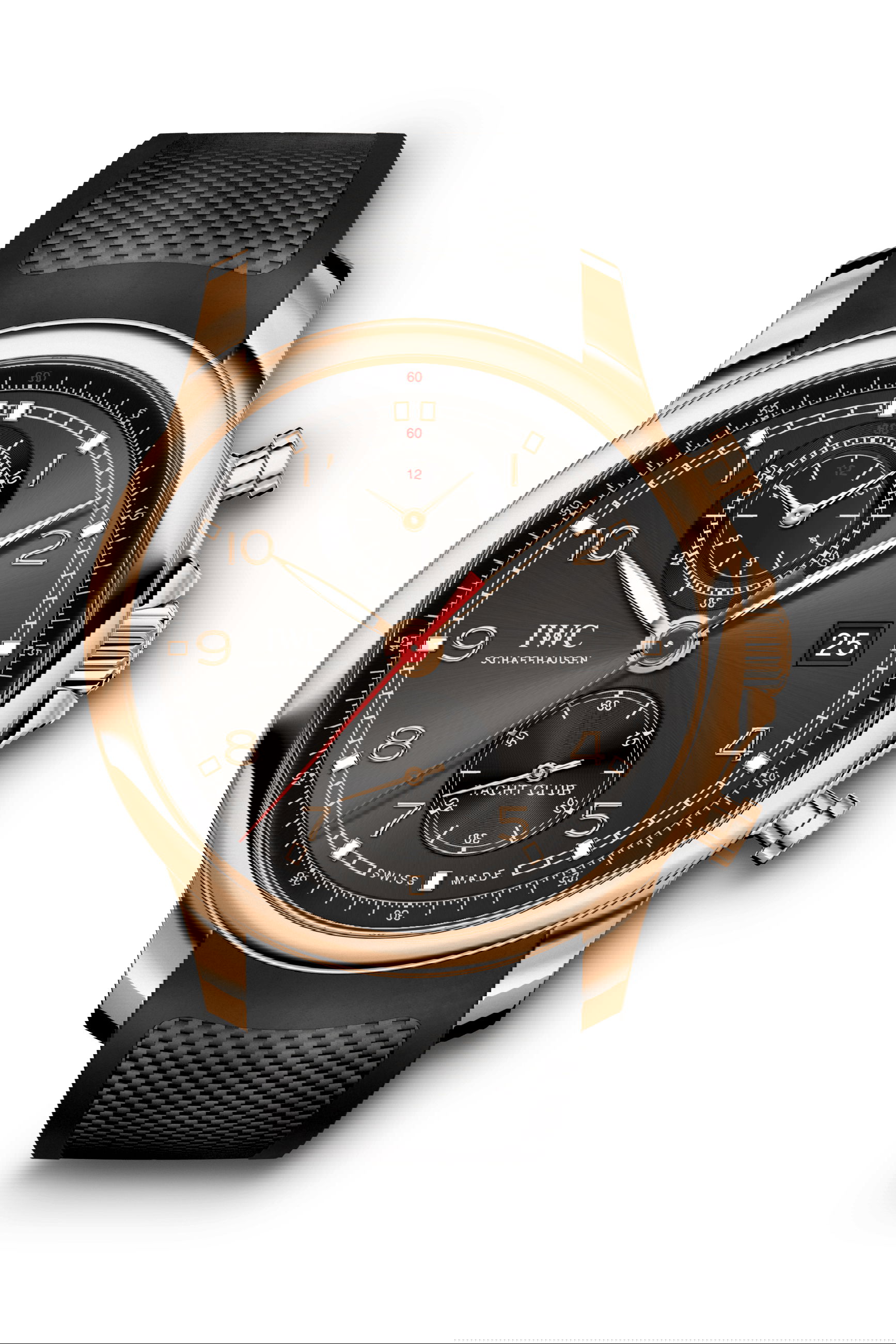 IWC Schaffhausen Portugieser Yacht Club Chronograph luxury timepiece - detailed view
